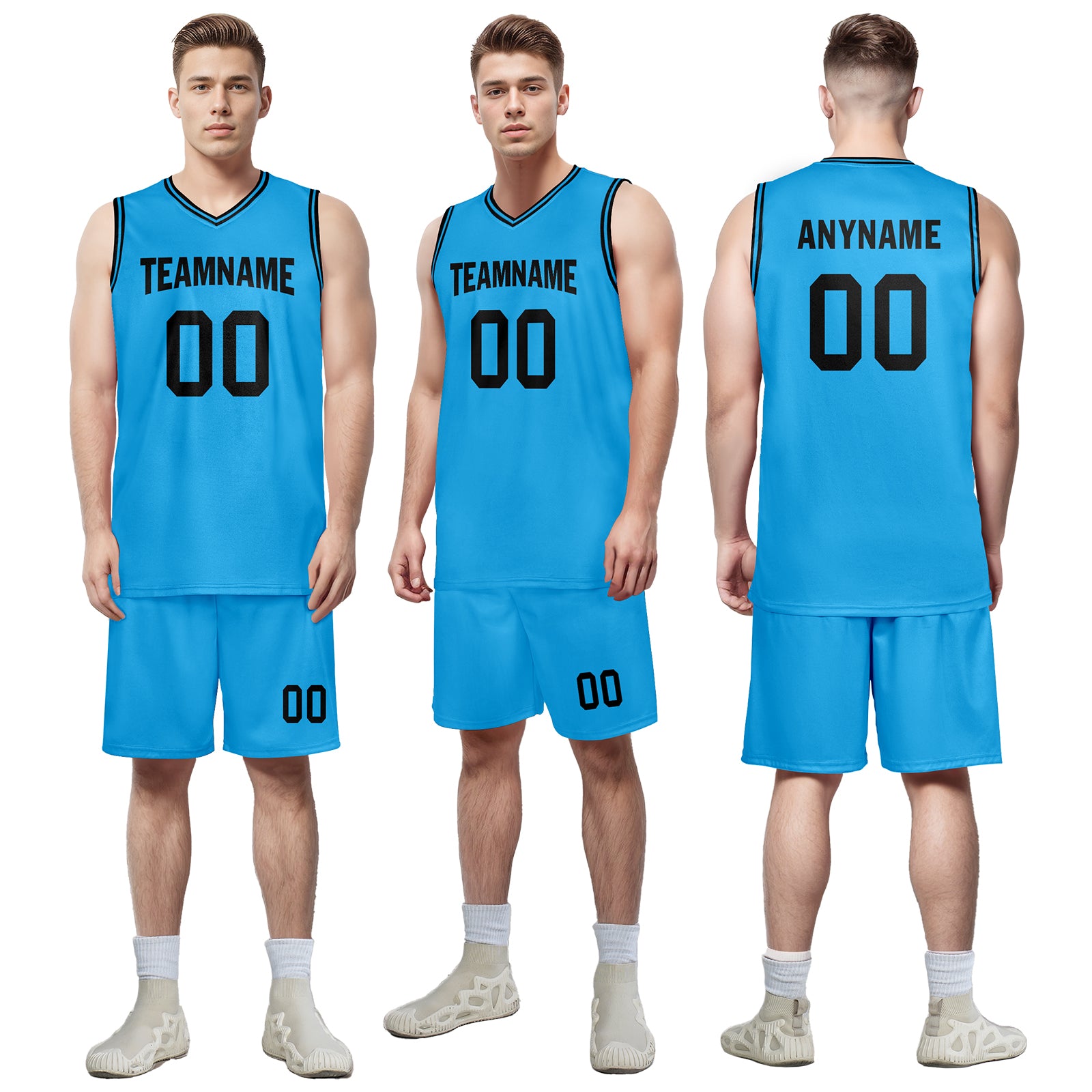 Custom Light Blue City Edition Personalized Basketball Jersey - Authentic NBA-Inspired Sports Uniform BBJ01 D06101 for Fans, Teams & Streetwear Fashion | Game Day, Cosplay & Casual Wear