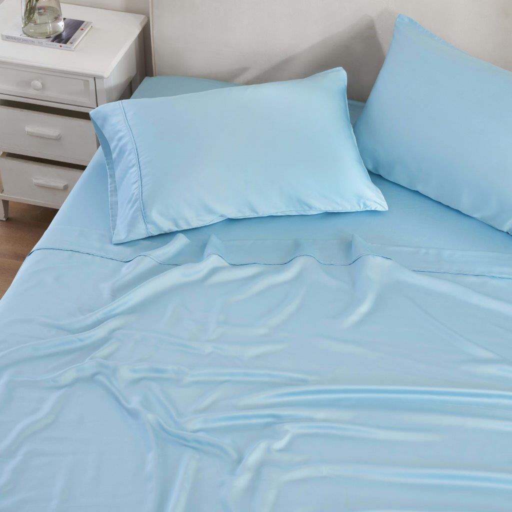 300 Thread Count Modal From Beechwood Extra Deep Pocket Sheet Set - Ultra Soft & Breathable Bedding for Queen/King Size Mattresses - Perfect for Luxury Hotels, Guest Rooms & Master Bedrooms