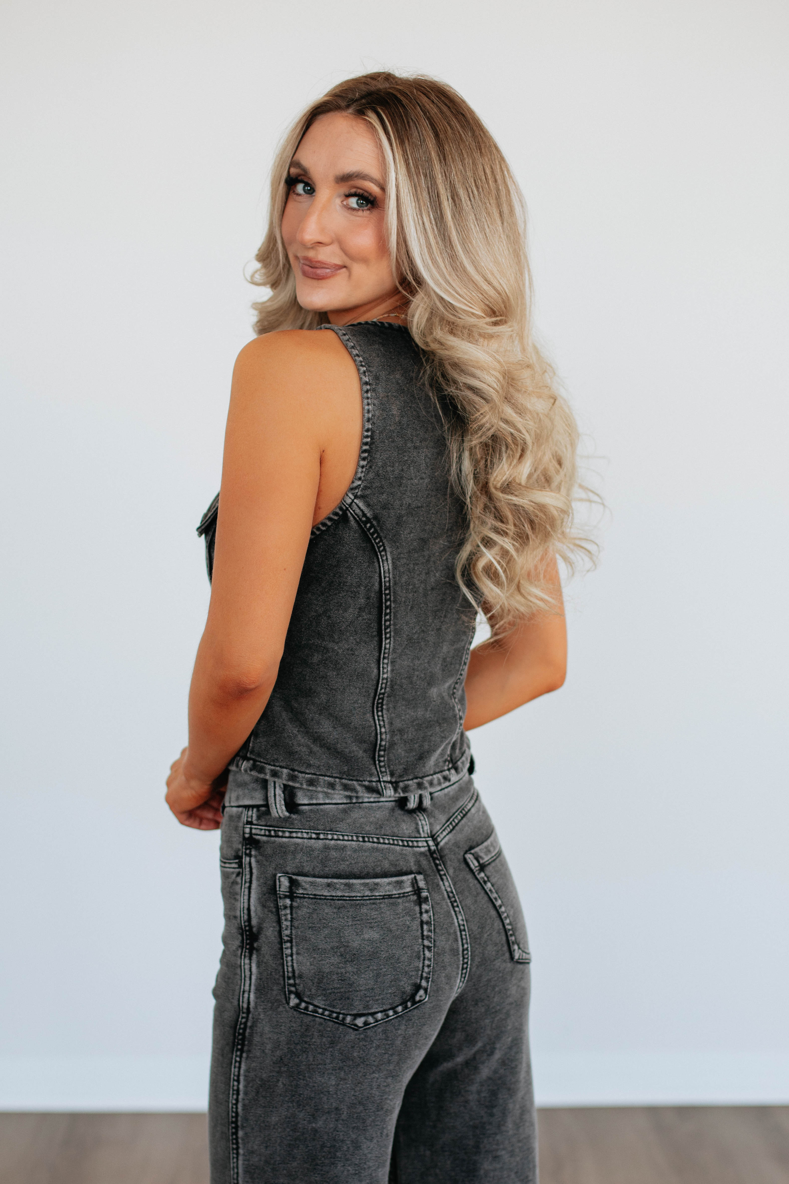 Felipa Denim Vest for Women - Stylish Distressed Denim Jacket with Front Pockets | Perfect for Casual Outfits, Layering, and Streetwear Fashion