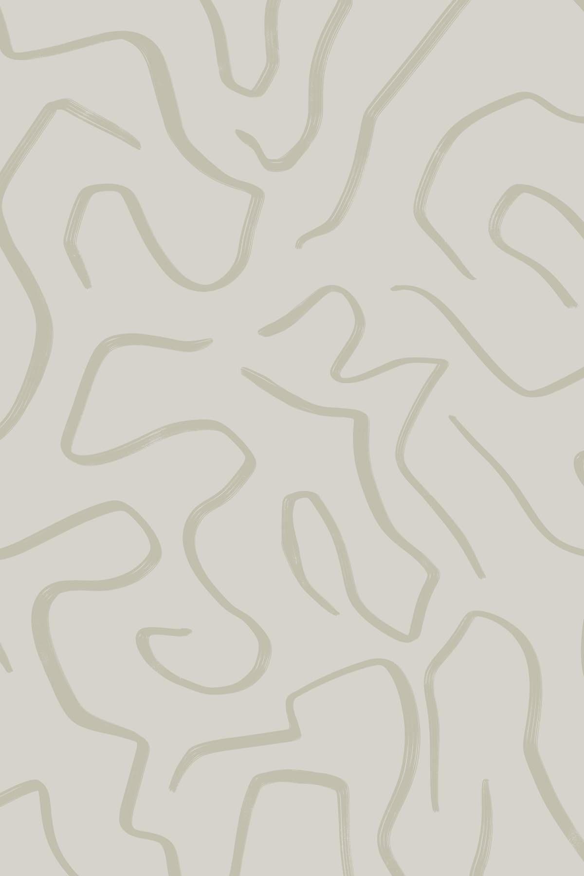 Artistic Lines Pale Beige Wallpaper - Modern Textured Peel and Stick Removable Wallpaper for Home Decor | Perfect for Living Room, Bedroom, and Office Accent Walls