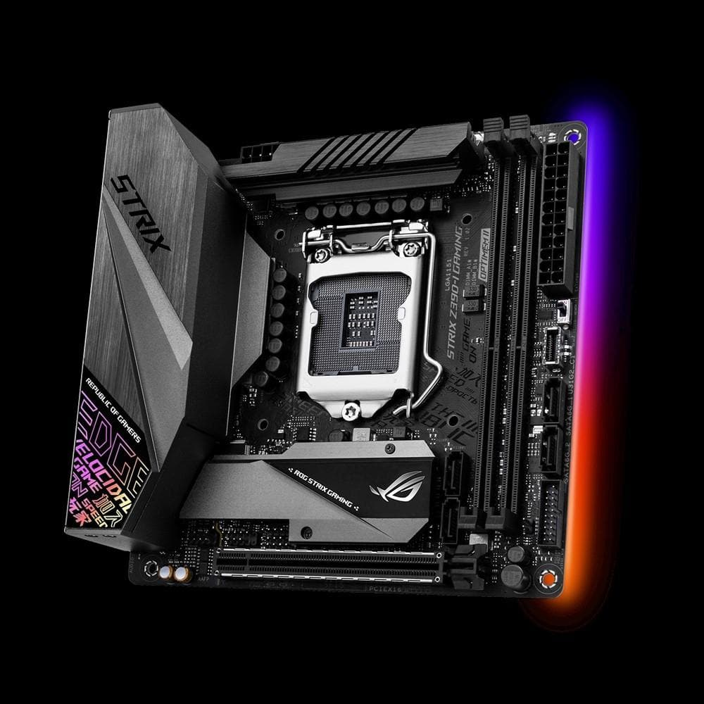 ASUS ROG STRIX Z390-I Gaming Motherboard - Mini ITX (LGA 1151) for Intel 9th/8th Gen CPUs, DDR4 4400MHz, Dual M.2, WiFi, 3-Year Warranty - Perfect for Compact Gaming PC Builds & eSports Enthusiasts