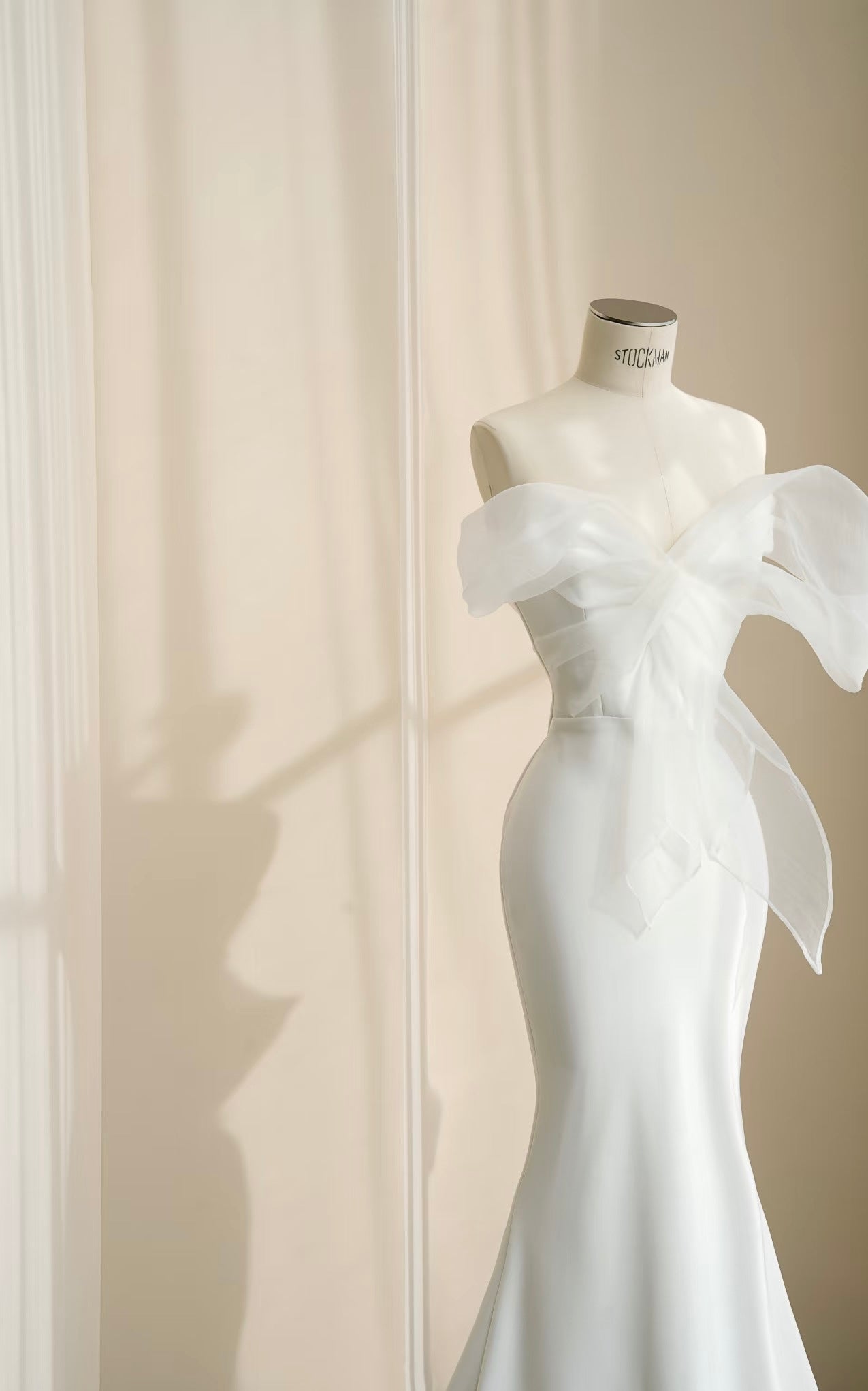 Elegant Mermaid White Wedding Dress for Bride - Formal Evening Party Gown J6334 | Perfect for Beach Weddings, Vow Renewals & Black Tie Events