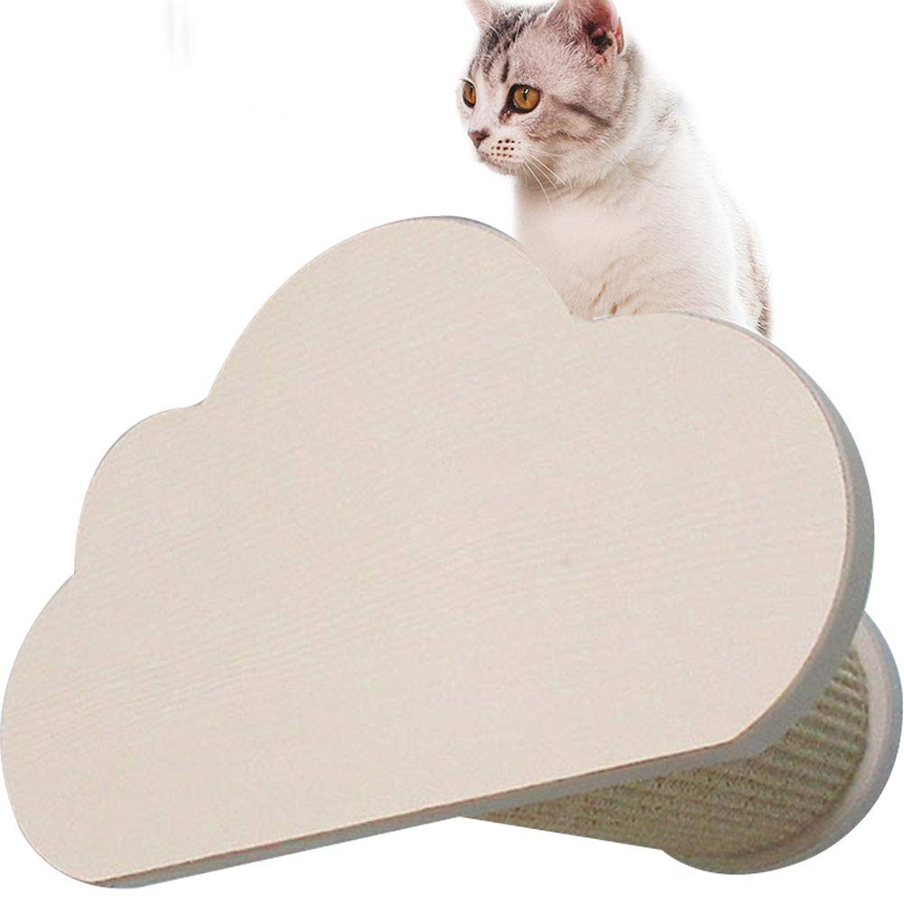 Wall-Mounted Cat Bed & Scratcher - Wood Cat Shelf for Climbing & Lounging - Perfect for Small Spaces
