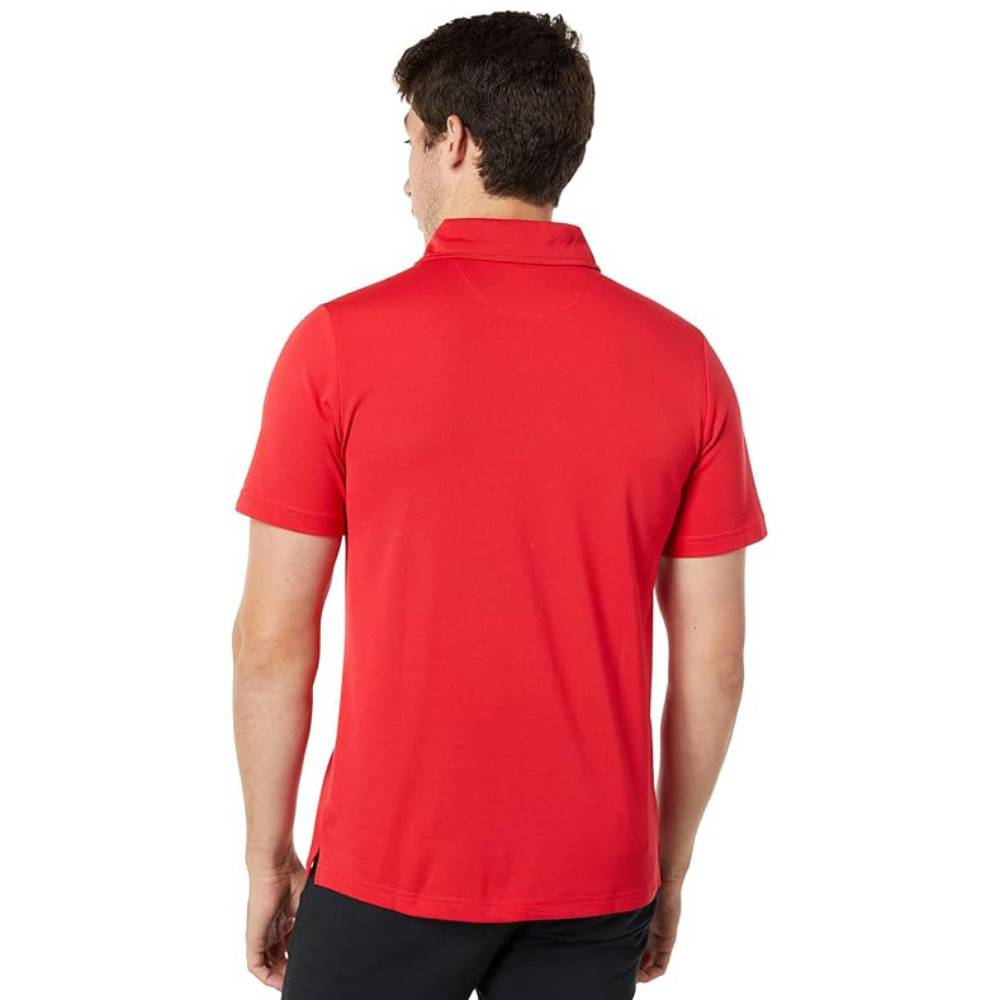 Fila Men's Essentials Pique Polo Shirt - Comfortable Cotton Blend, Classic Fit, Fila Red - Perfect for Casual Wear, Golf & Everyday Outfits