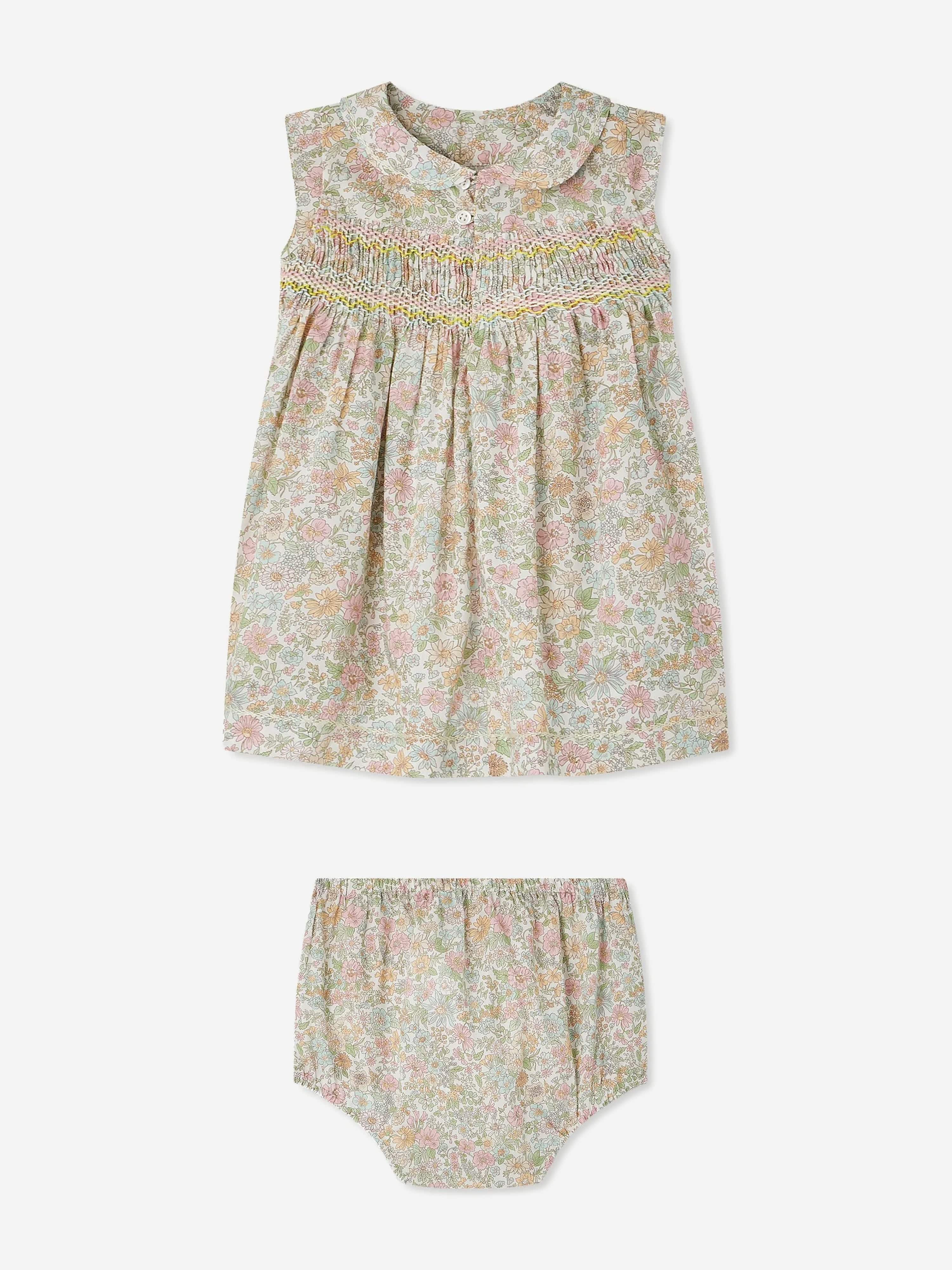 Baby Girls' Eleanore Dress - Multicolor Floral Print Party & Special Occasion Outfit for Toddlers & Infants