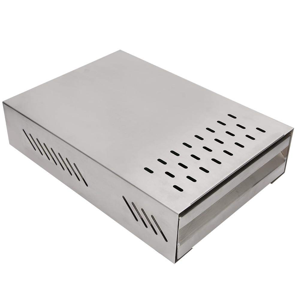 Stainless Steel Drawer Type Coffee Knock Box - Detachable Commercial Coffee Grounds Bin with Rod, Barista Accessories for Espresso Machine (Silver) | Perfect for Coffee Shops, Home Baristas & Cafes