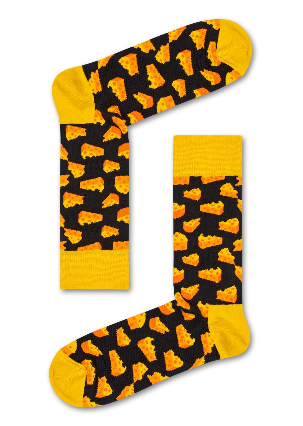 Happy Socks Cheese Sock - Fun Novelty Socks with Cheese Print - Perfect for Gifts, Parties & Everyday Wear