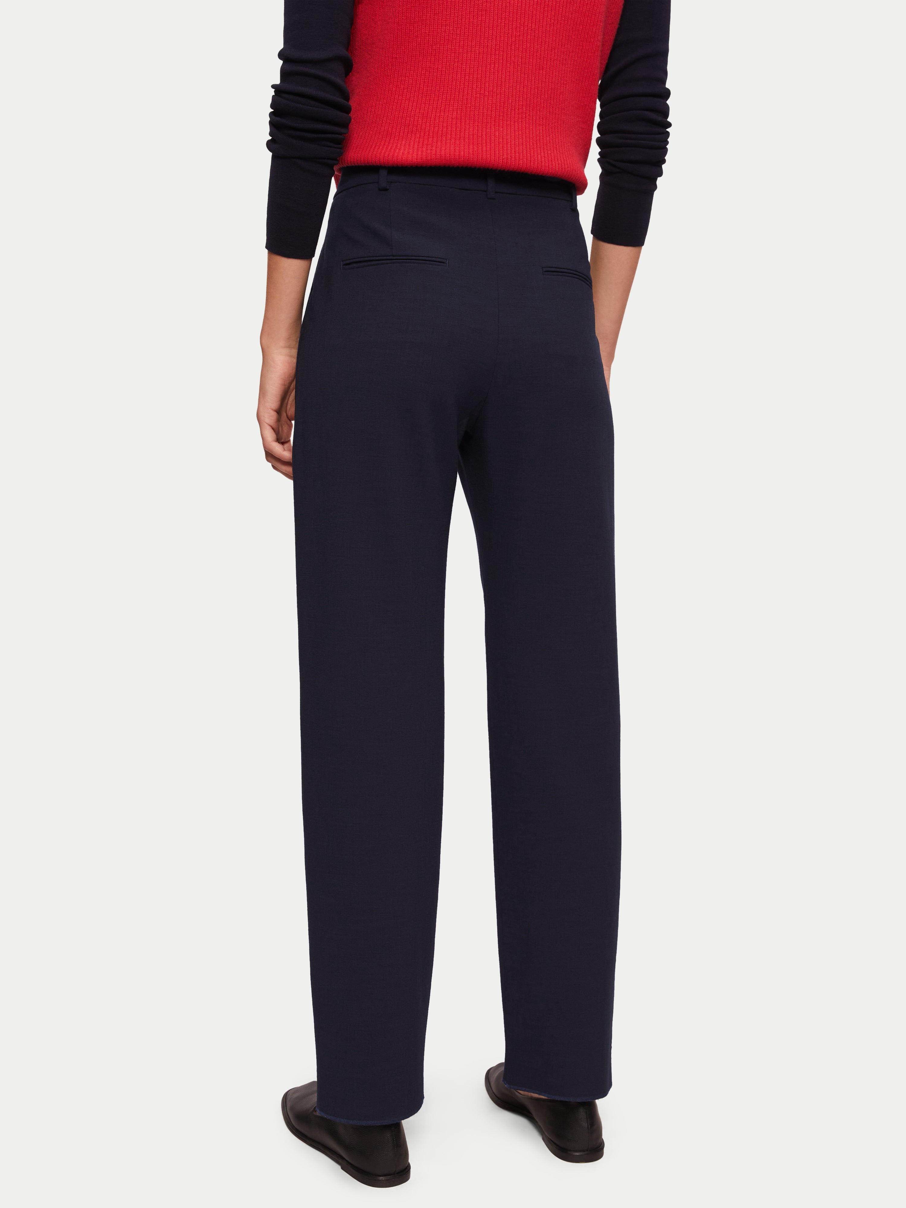 Crosshatch Logan Trouser for Men - Navy Blue Slim Fit Stretch Dress Pants | Perfect for Office, Business Casual & Formal Occasions