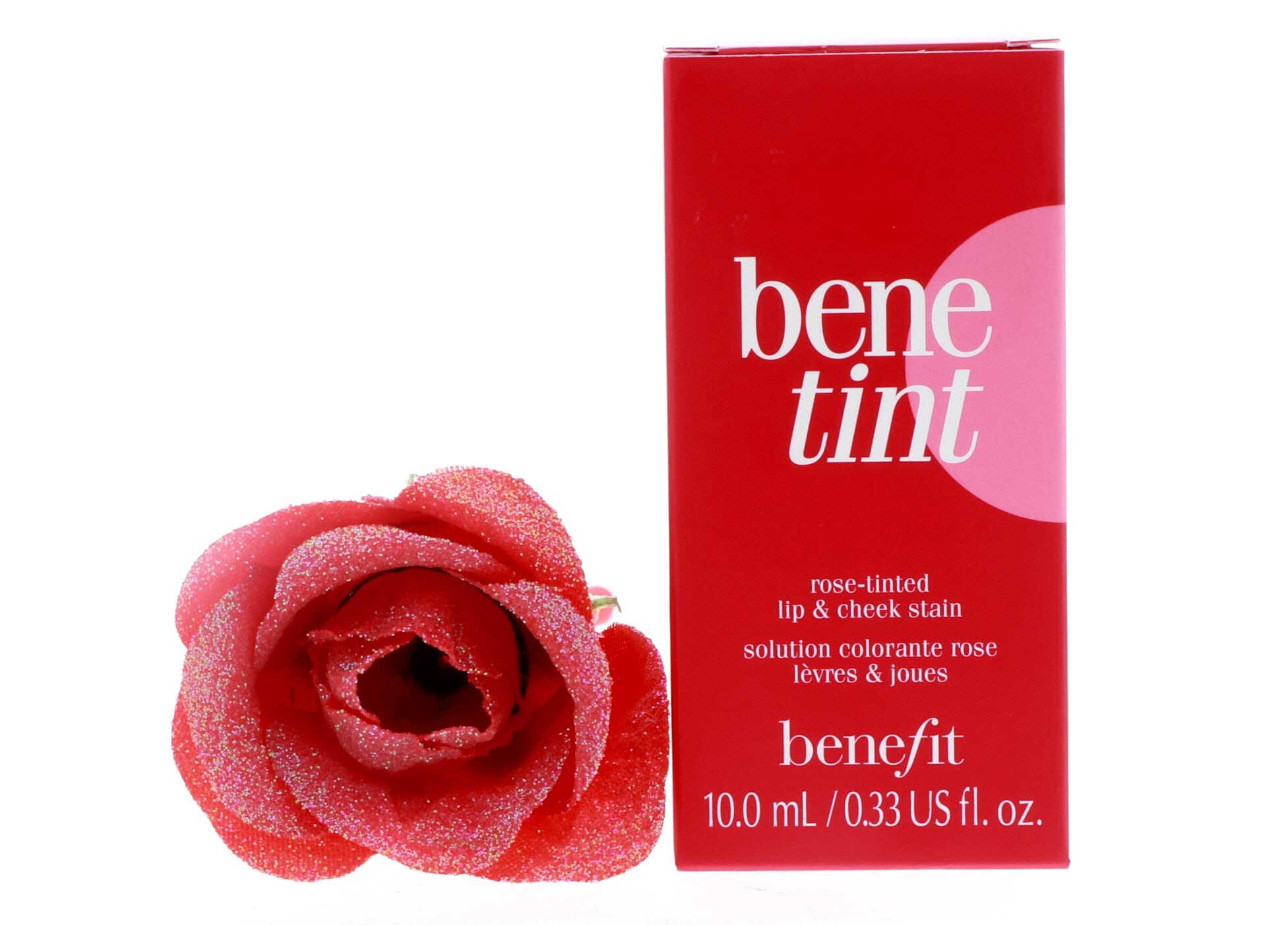 Benefit Bene Tint Rose Tinted Lip & Cheek Stain - 0.4 oz Natural Blush & Lip Tint for a Flushed Look | Perfect for Everyday Wear, Date Night & On-The-Go Touch Ups