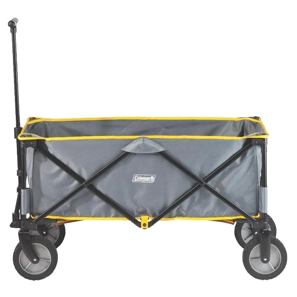 Sbrents Heavy Duty Folding Camping Wagon with All-Terrain Wheels - Portable Utility Cart for Beach, Picnic, Grocery Shopping & Outdoor Adventures