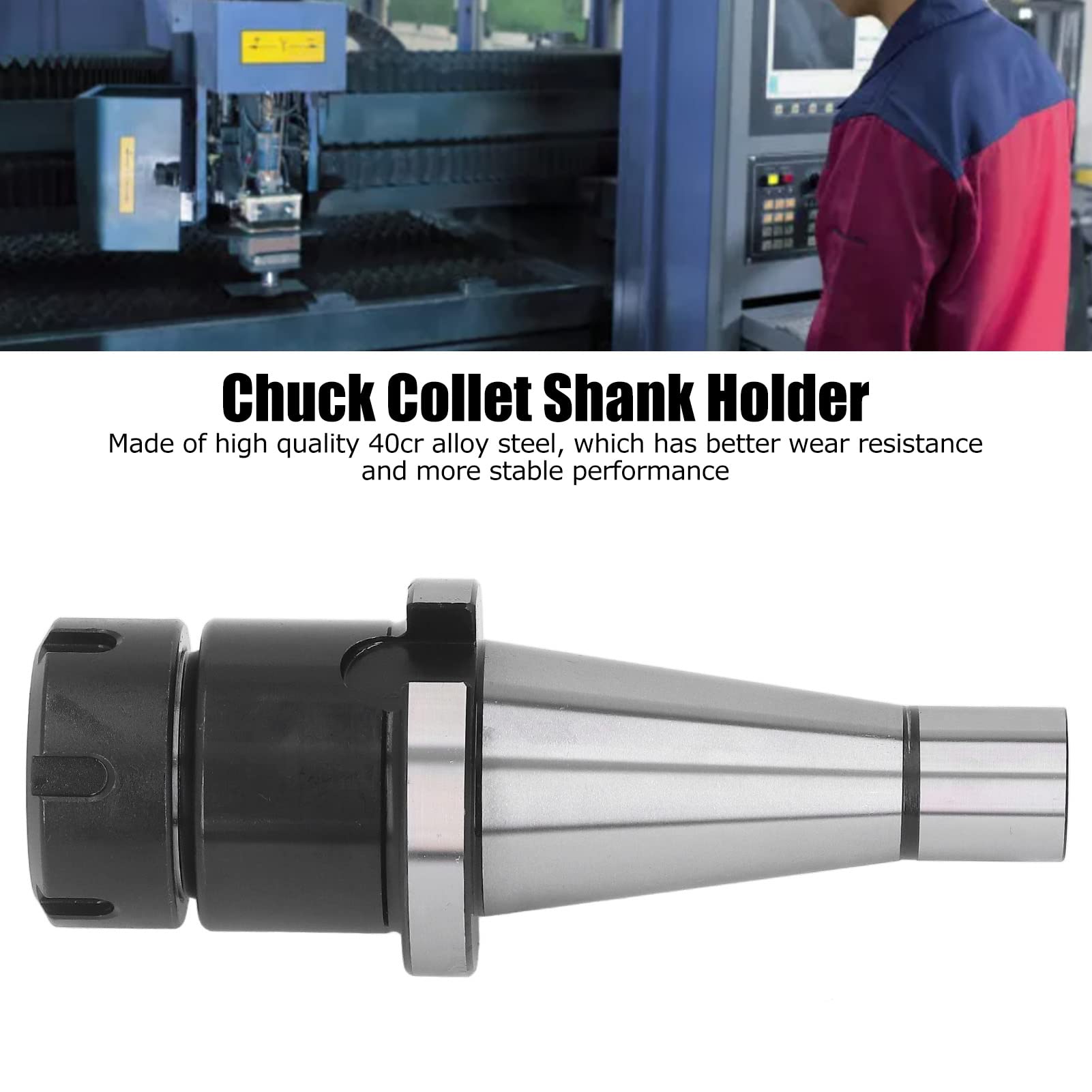 High-Quality M16 Collet Chuck Tool Holder Bracket - Durable Cast Iron Socket Holder for Slotting Mills | Perfect for Workshop, CNC Machining & Industrial Tool Organization