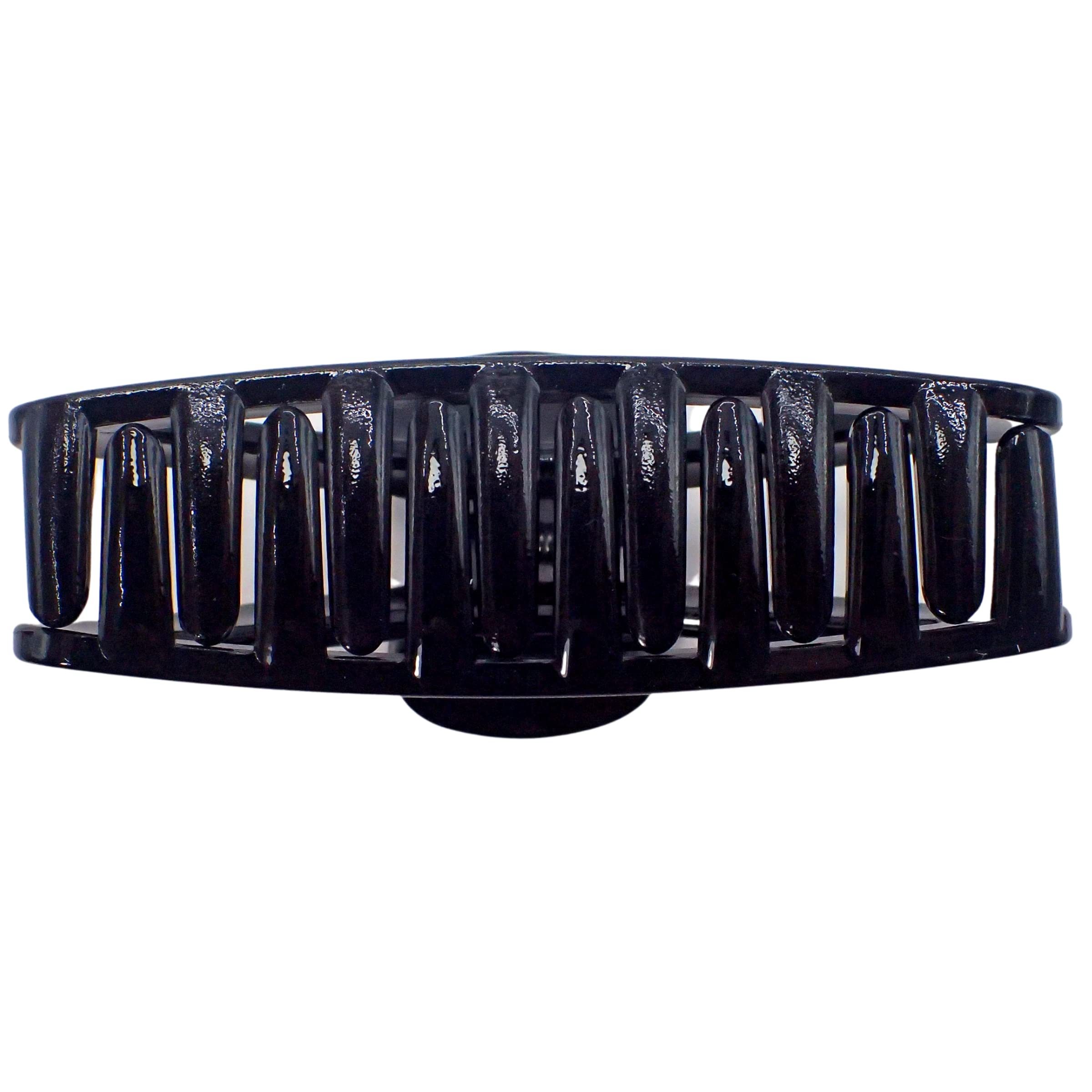 Topkids Large Open Hair Claw Clips for Women & Girls - Fashion Hair Accessories, Styling Tools for Ponytails & Updos (Arch Black) - Perfect for School, Work & Special Occasions