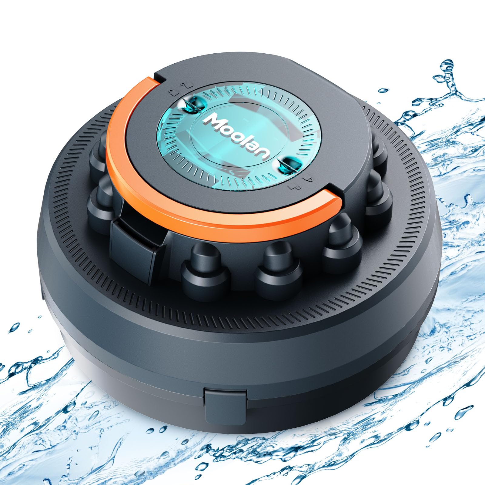 MOOLAN Cordless Robotic Pool Cleaner - Dual Motor, 120 Min Runtime, Self-Parking, for Above/In-Ground Pools Up to 914 Sq Ft | Automatic Pool Vacuum for Flat Surfaces | Perfect for Weekly Pool Maintenance & Crystal Clear Water