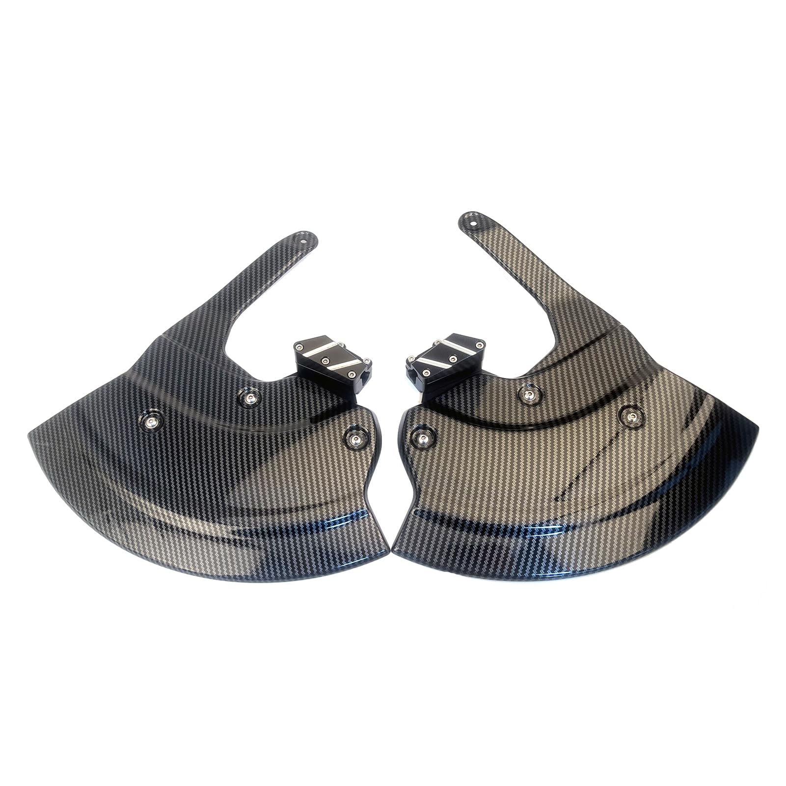 BMW S1000RR S1000R M1000RR M1000R Motorcycle Front Brake Caliper Covers & Radiator Guard - Black (2019-2024) - Enhances Safety & Style for Track & Street Riding