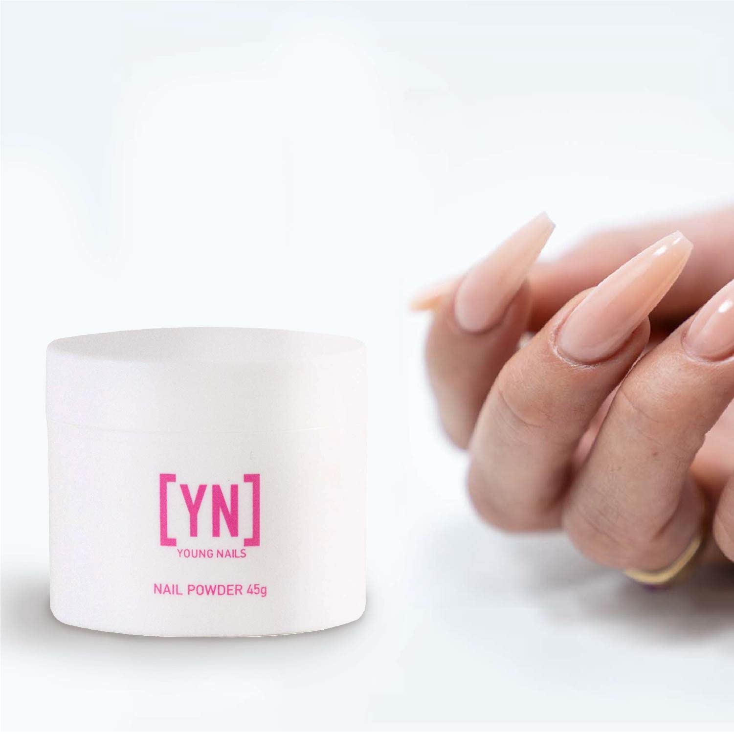 Young Nails Acrylic Cover Powder - Bare 2.99oz - Professional Nail Extension & Manicure Kit for Salon & Home Use - Perfect for Acrylic Nails, French Tips & Nail Art Designs