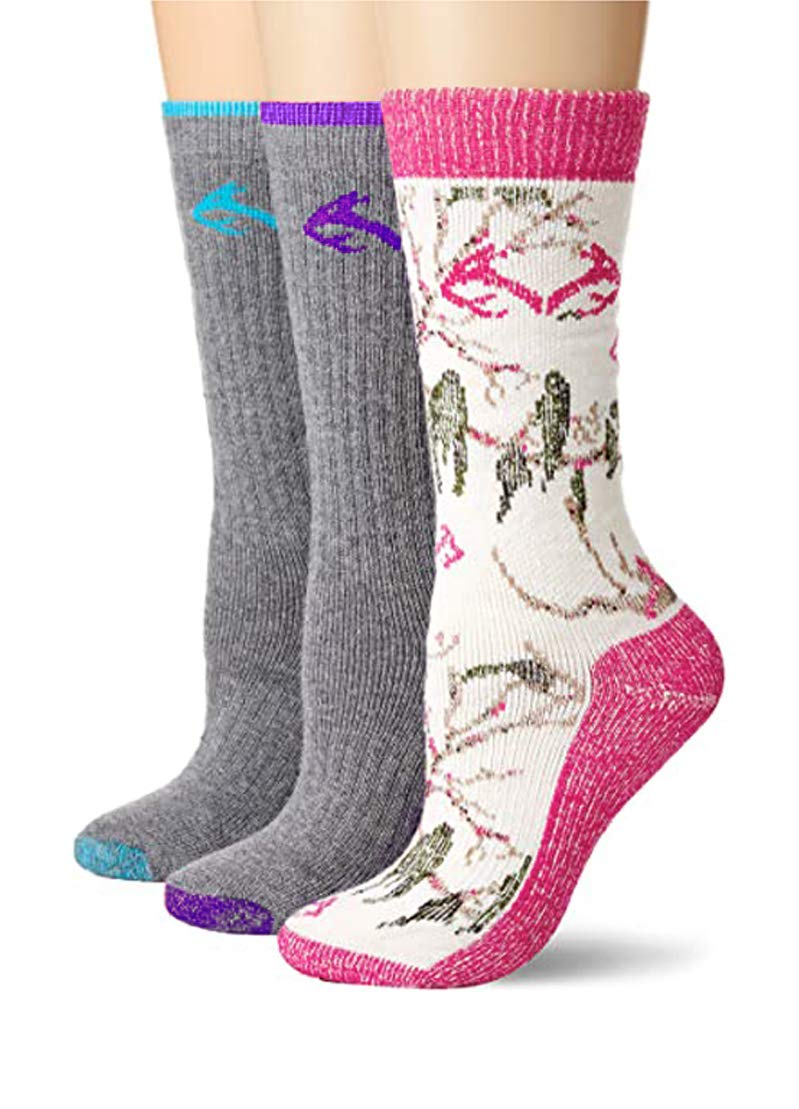 Realtree Women's Casual Socks Gift Box - Assorted Colors, Medium US Size - Perfect for Outdoor Adventures, Hiking & Everyday Comfort