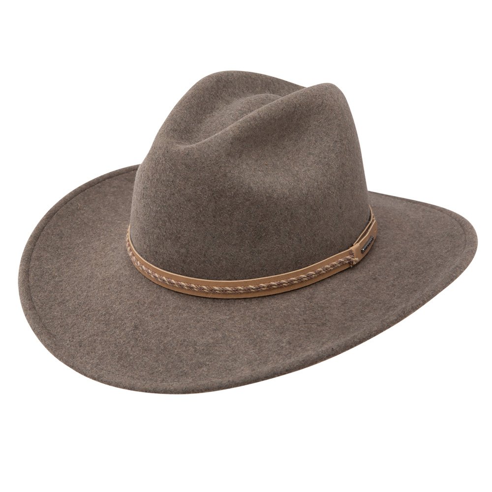 Stetson and Dobbs SWGRBL-2132 Men's Grey Bull Cowboy Hat - Western Style Rancher Hat for Outdoor Rodeo, Country Music Festivals & Ranch Work