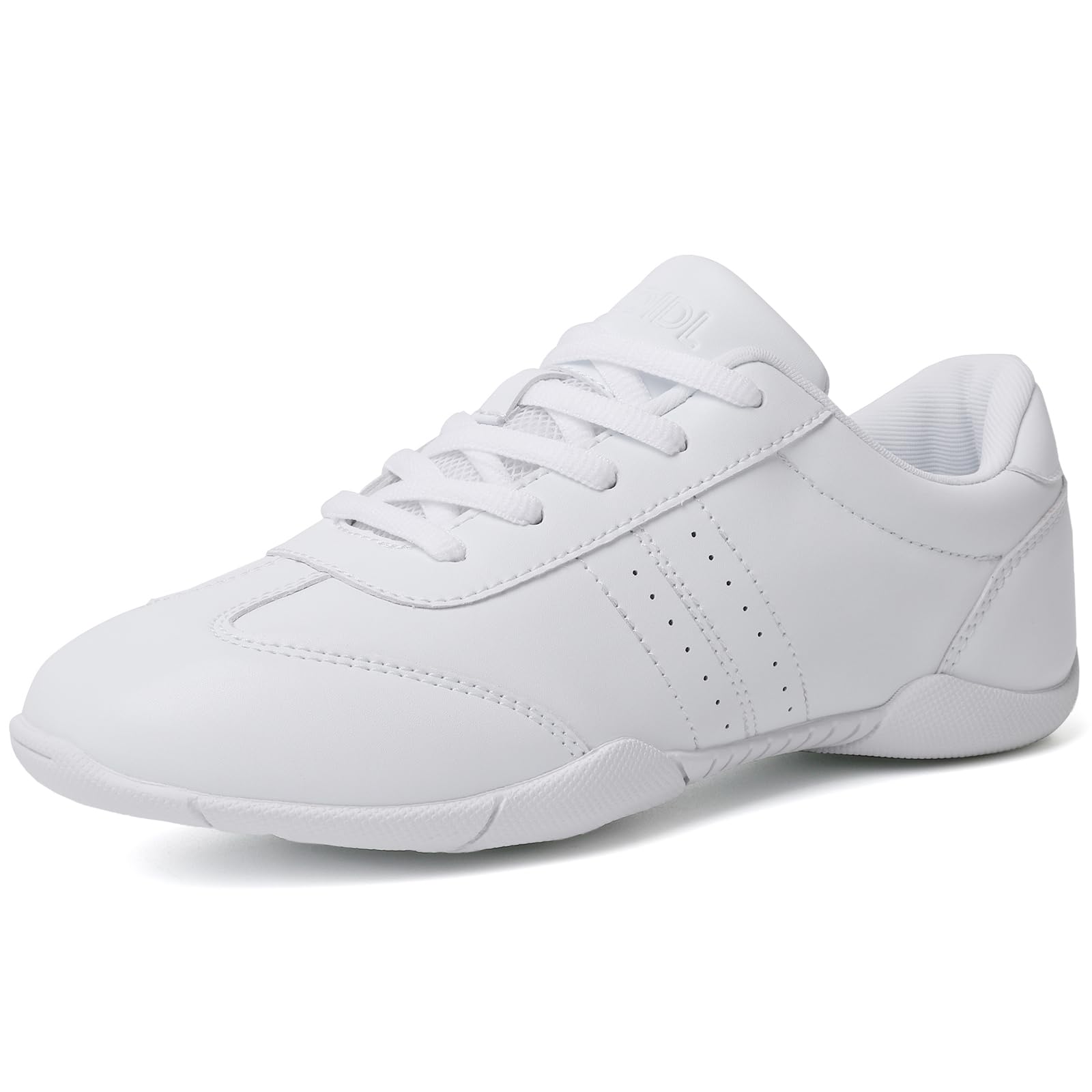 Women's White Cheerleading Shoes - Athletic Dance Sneakers for Girls, Comfortable Flats for Tennis & Walking - Perfect for Cheer Practice, Dance Classes & Casual Wear