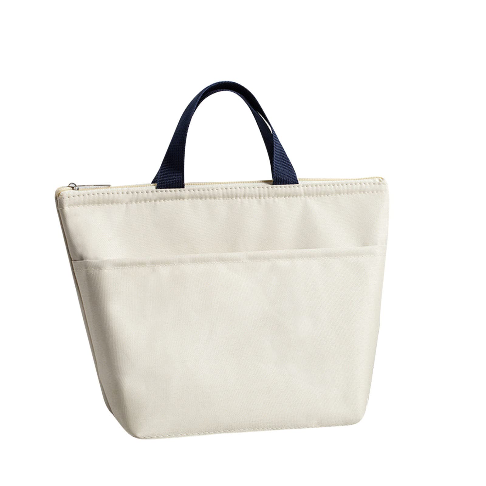 Premium Insulated Lunch Bag - Thickened Waterproof Bento Tote for Work, School & Picnics | Portable Hard Plastic Liner | Beige One Size | Perfect for Office Meals, Kids Lunches & Outdoor Dining