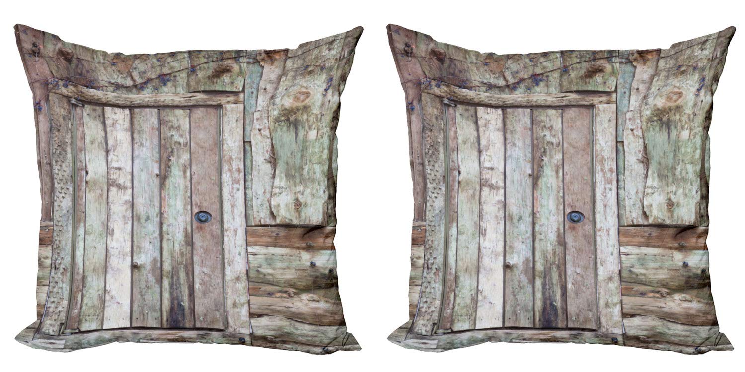 Ambesonne Rustic Decorative Throw Pillow Covers Pack of 2 - 18