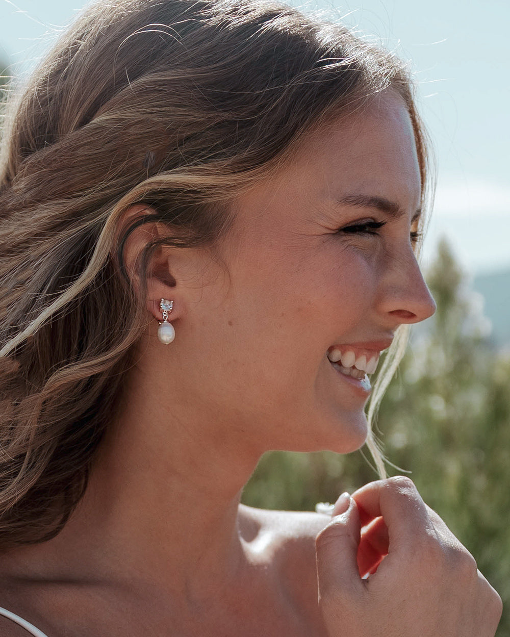Isabella Pearl Earrings for Women - Elegant Freshwater Pearl Stud Earrings - Perfect for Weddings, Parties & Everyday Wear