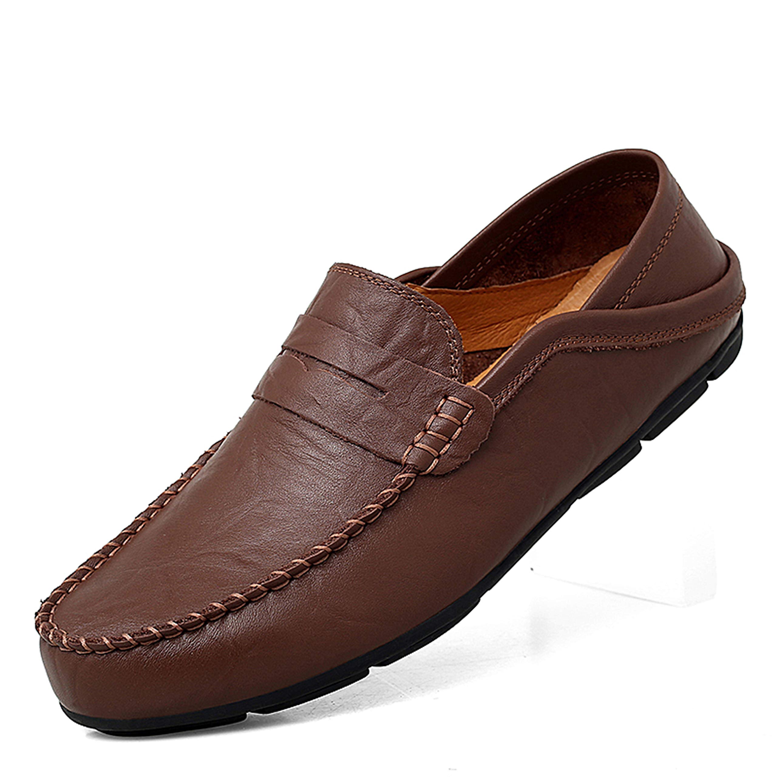 Go Tour Men's Casual Slip-On Loafers - Comfortable Driving Shoes for Work, Travel & Everyday Wear | Breathable & Lightweight