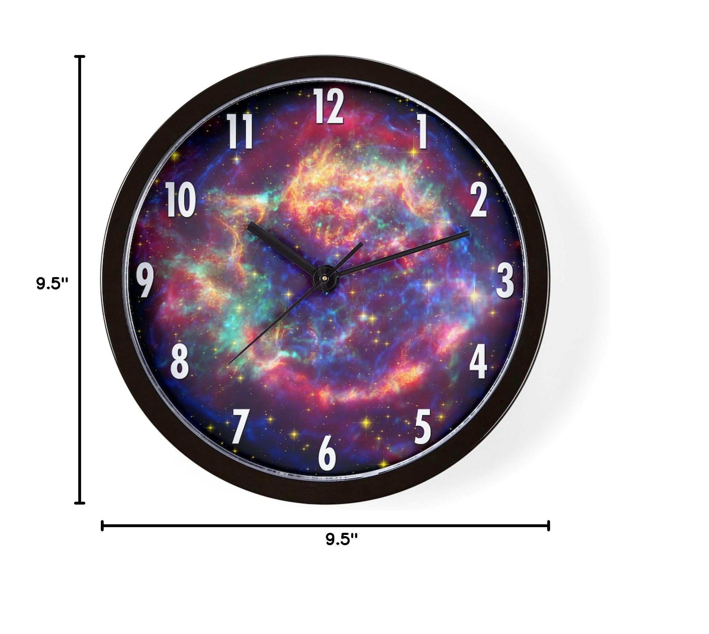 Cassiopeia 10-Inch Wall Clock - Elegant Home Decor for Living Room, Kitchen, or Office - Perfect for Timekeeping and Stylish Interior Design