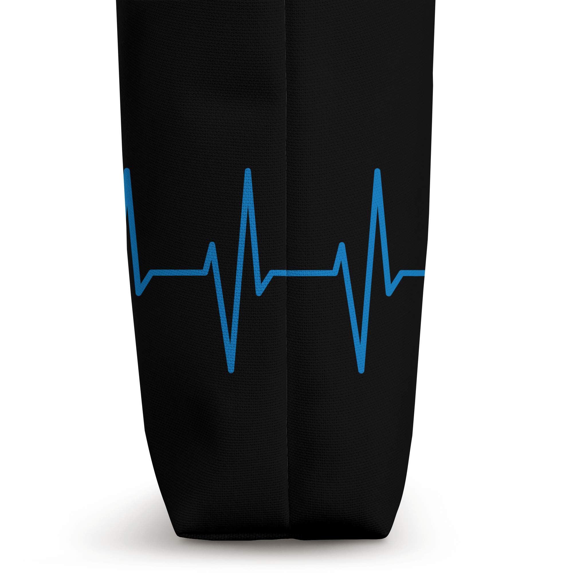 Bass Guitar Heartbeat ECG Design - Cool Music Lover Tote Bag for Guitarists | Perfect Gift for Musicians & Band Members