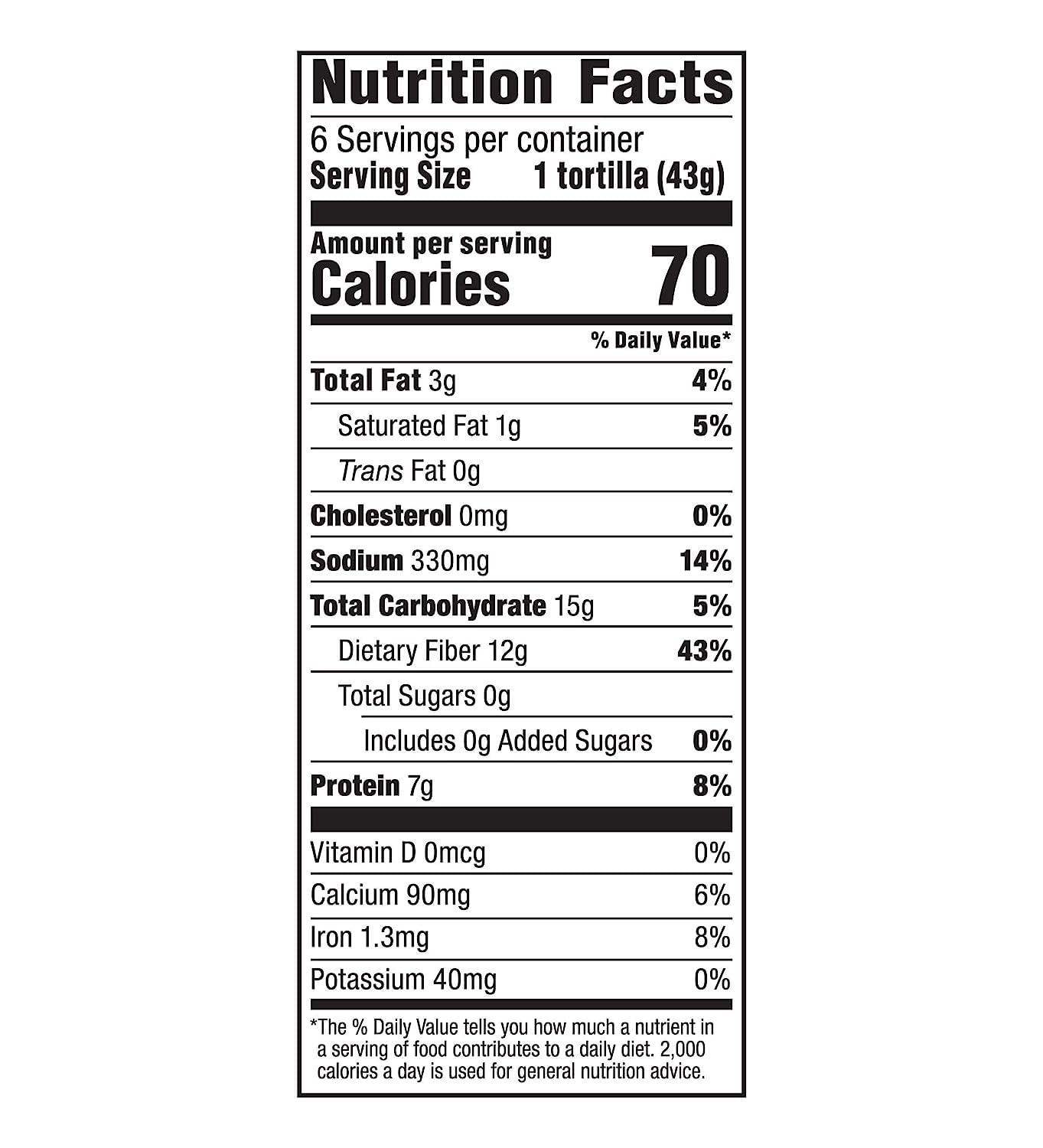 Mission Protein Garlic Herb Tortillas - 6 Count (9 oz), Low Carb, Keto Certified, Vegan, 3g Net Carbs, High Fiber - 2 Packs (12 Wraps) - Perfect for Keto Diets, Meal Prep & Healthy Wraps