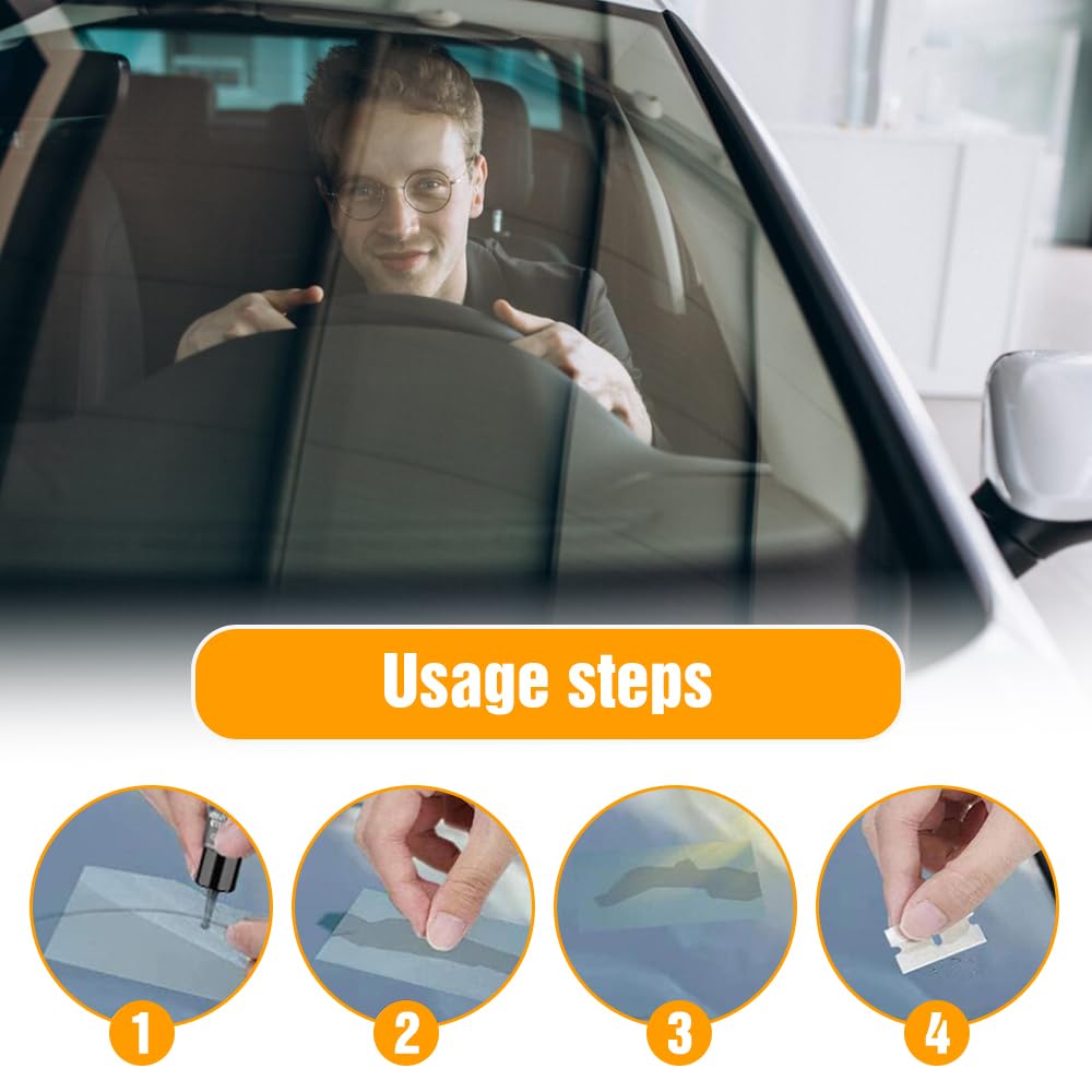 2025 Upgraded Windshield Crack Repair Kit - Premium Automotive Glass Repair Fluid & Tools for Quick Fix (2-Pack) - Perfect for DIY Car Windshield Crack Repair at Home or On The Road
