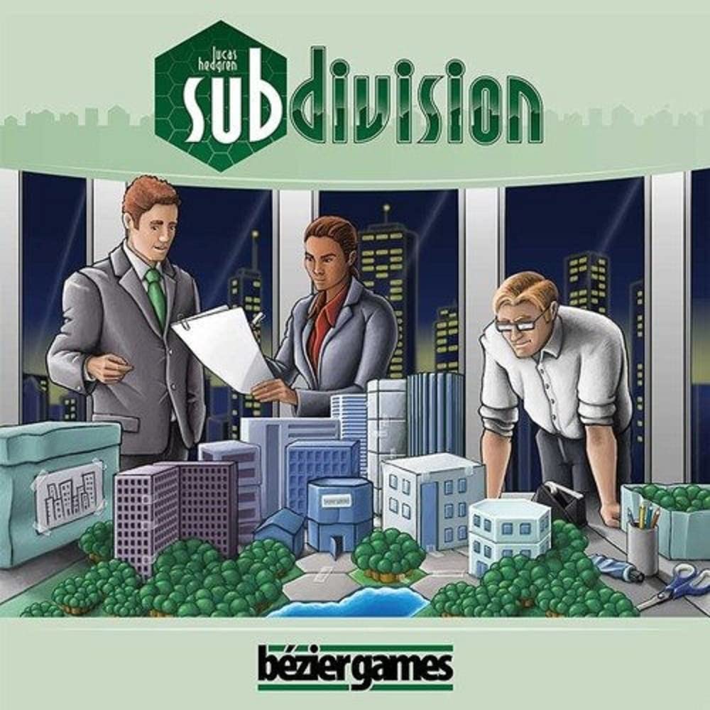 Subdivision Board Game by Bezier Games - Strategic City Building Fun for Family Game Nights & Parties