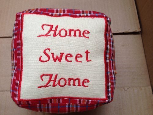 Red Square Door Stop - Durable Home Decor for Christmas, Housewarming & All Occasions | Perfect Gift for New Homeowners & Holiday Decor