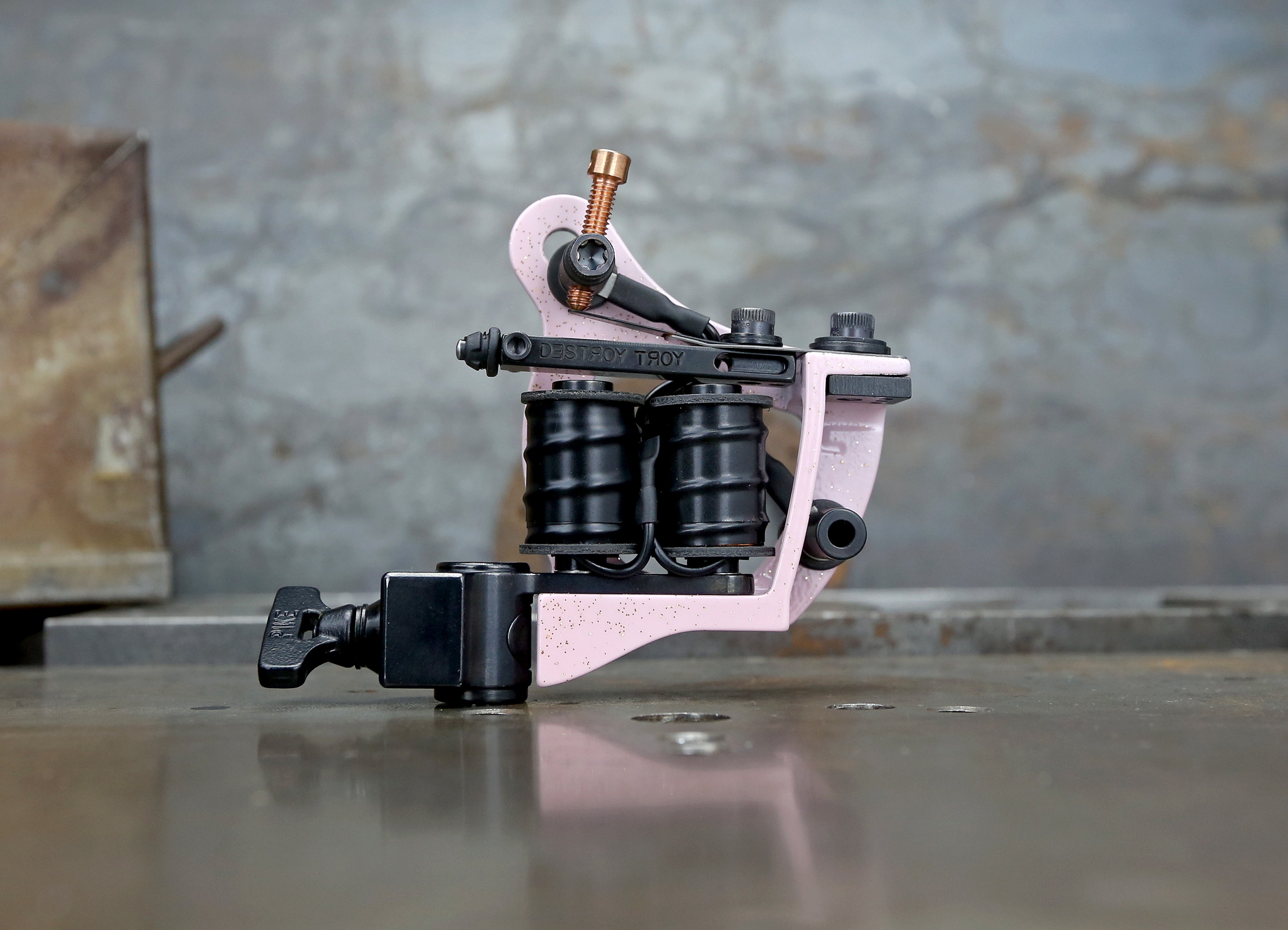 Limited Edition Mike Pike x Destroy Troy Teacup Liner - Pink & Black Design for Skateboarding & Collectors