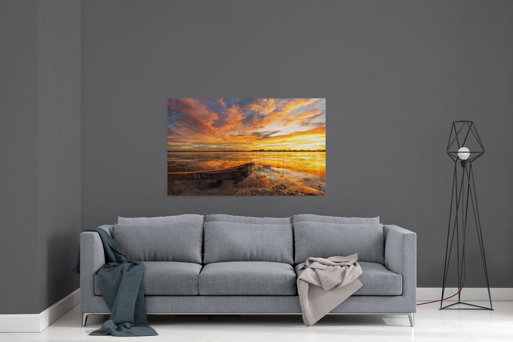 The Sunset II - Premium Handmade Wall Art for Home & Office Decor - Perfect for Living Room, Bedroom, and Workspace