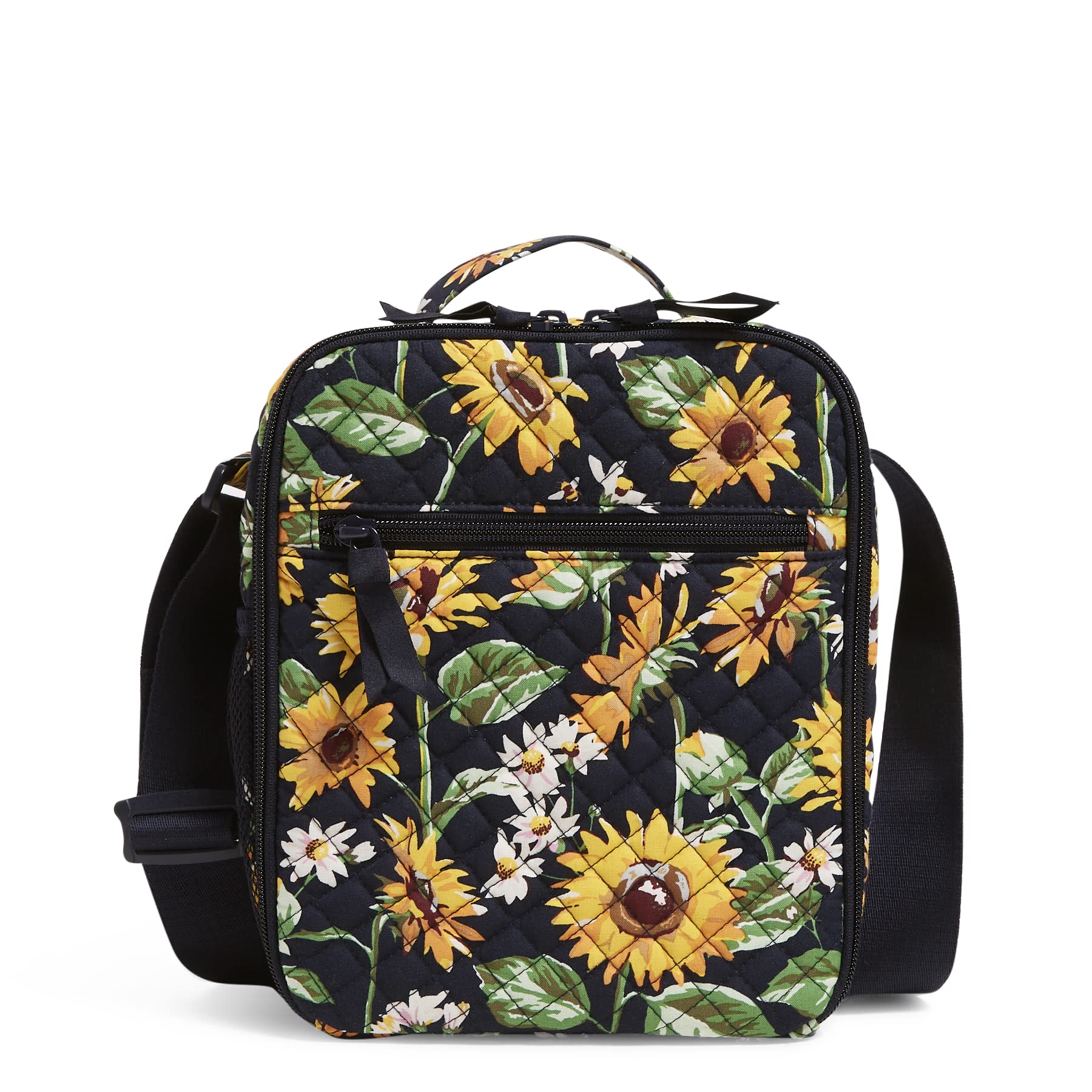 Vera Bradley Women's Cotton Deluxe Lunch Bag - Insulated Reusable Lunch Tote for Work, School & Picnics - Stylish & Spacious Lunch Box for Women