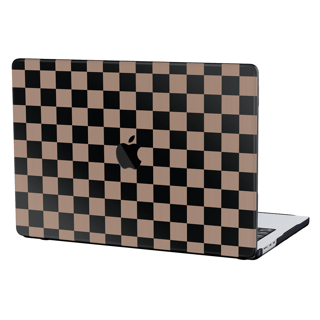Stylish Mocha Vibe Check MacBook Pro Case - Protective Cover for MacBook Pro 13/14/15/16 Inch - Durable Shockproof Laptop Sleeve for Work, Travel & College Campus Use
