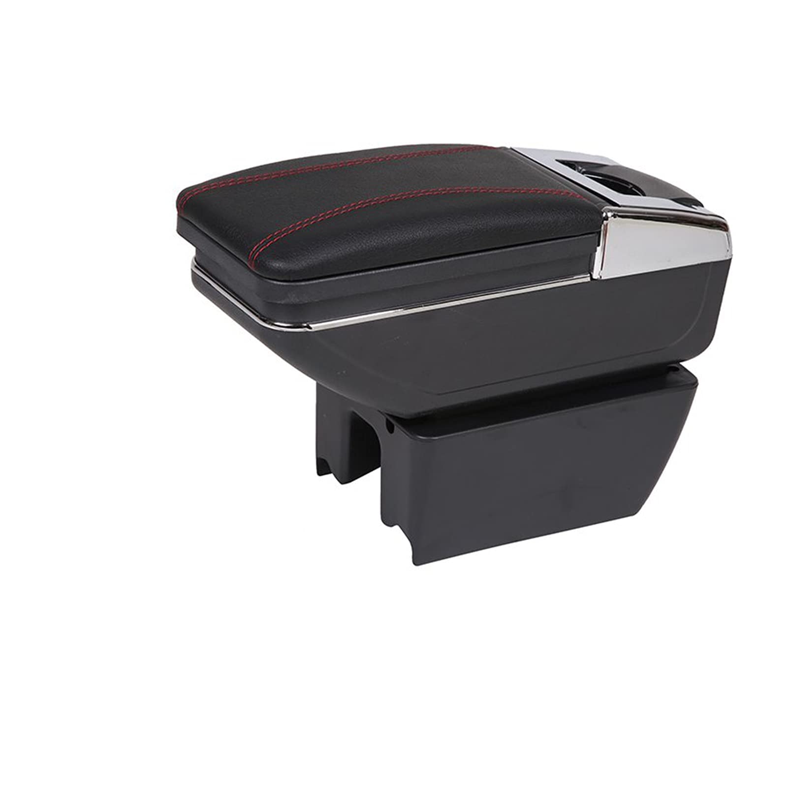 Doremifa Universal Car Armrest Box with Cup Holder & USB Port - Retractable Center Console Storage for Suzuki Ertiga - Vehicle Interior Organizer for Phones, Keys & Small Items - Perfect for Road Trips & Daily Commute