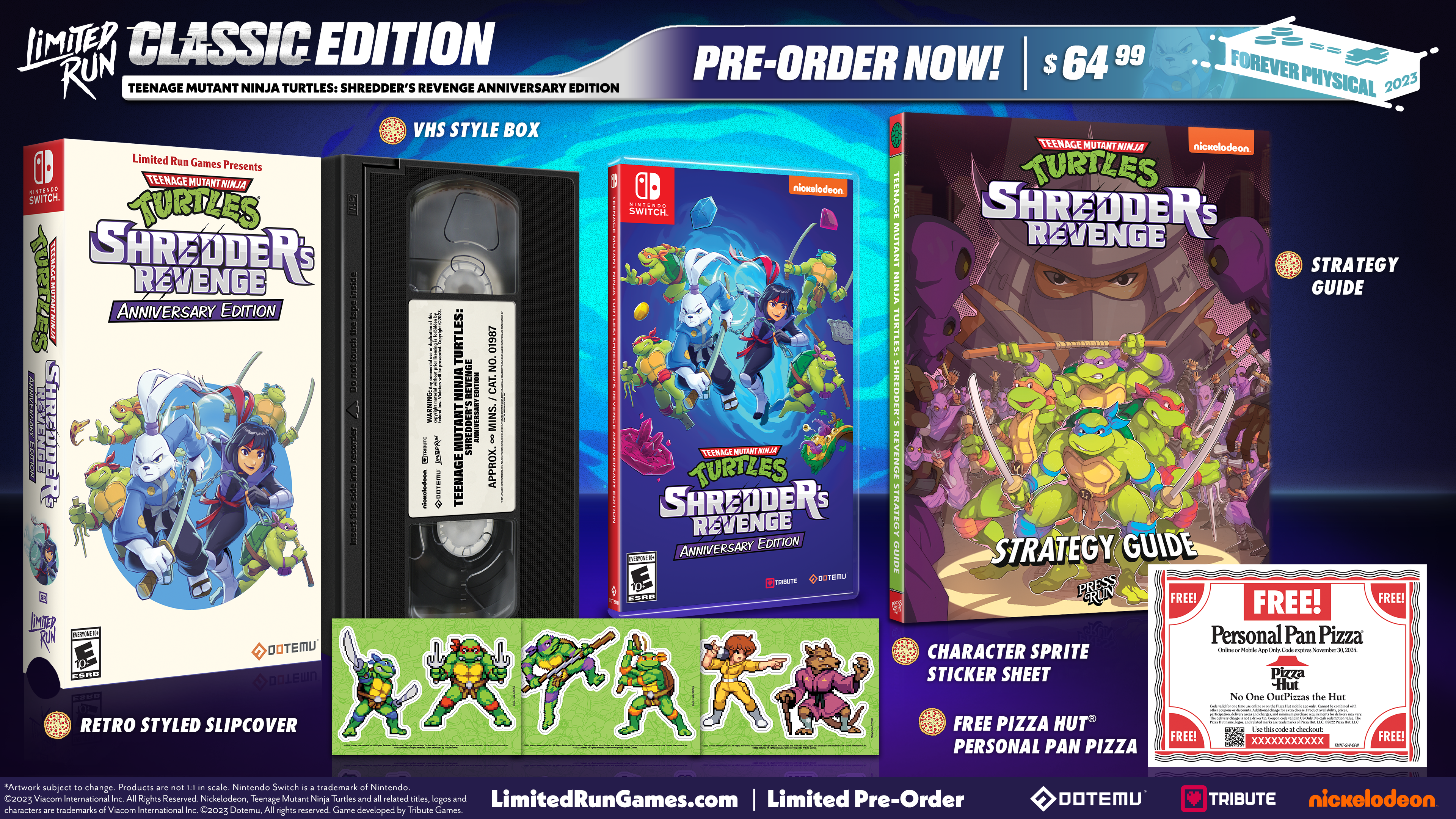 Teenage Mutant Ninja Turtles: Shredder's Revenge Anniversary Edition for Nintendo Switch - Classic Arcade Game for Kids & Adults - Perfect for Family Game Nights & Retro Gaming Enthusiasts