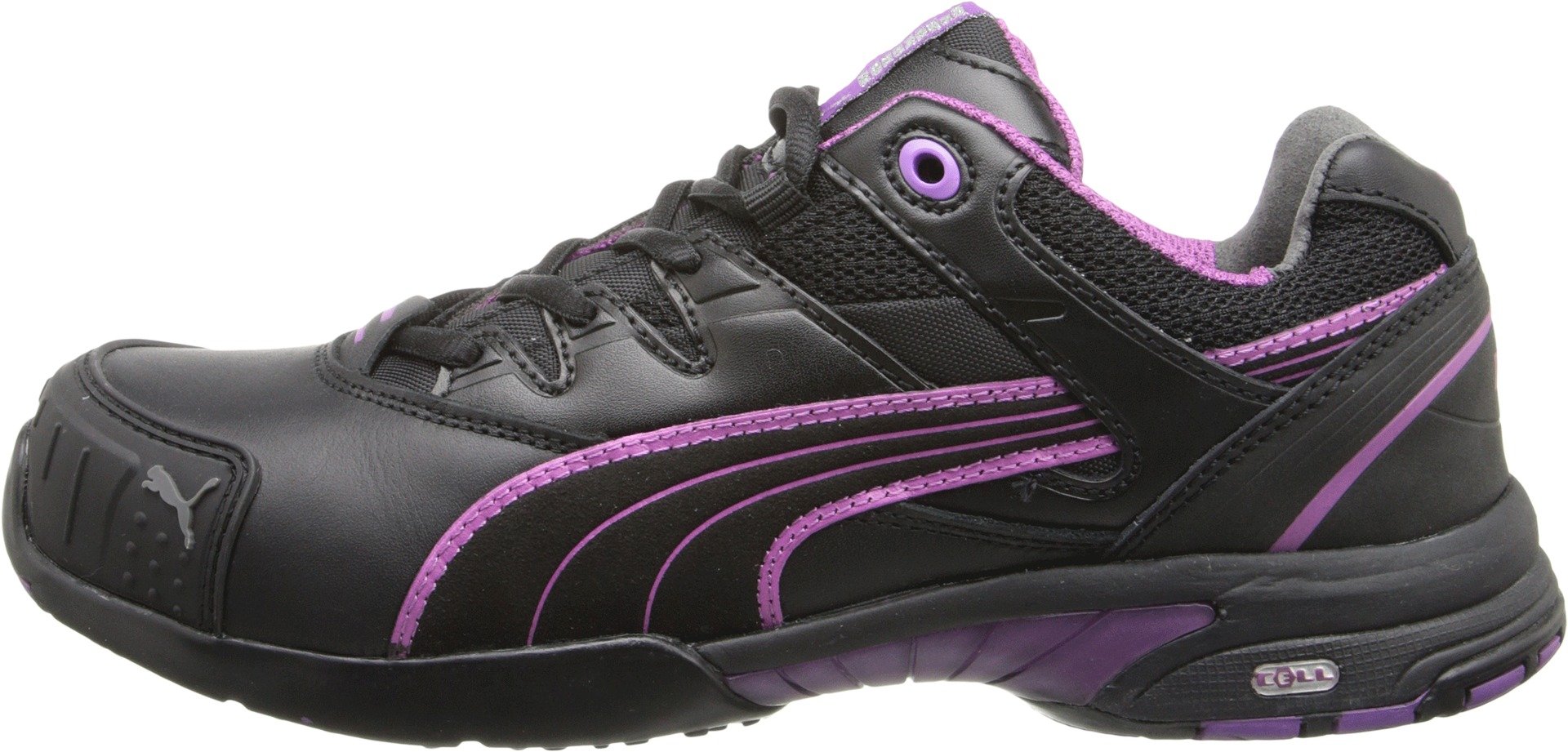 PUMA Women's Safety Leather Stepper Low SD Work Shoes - Non-Slip, Comfortable & Durable for Nurses, Chefs & Industrial Workers