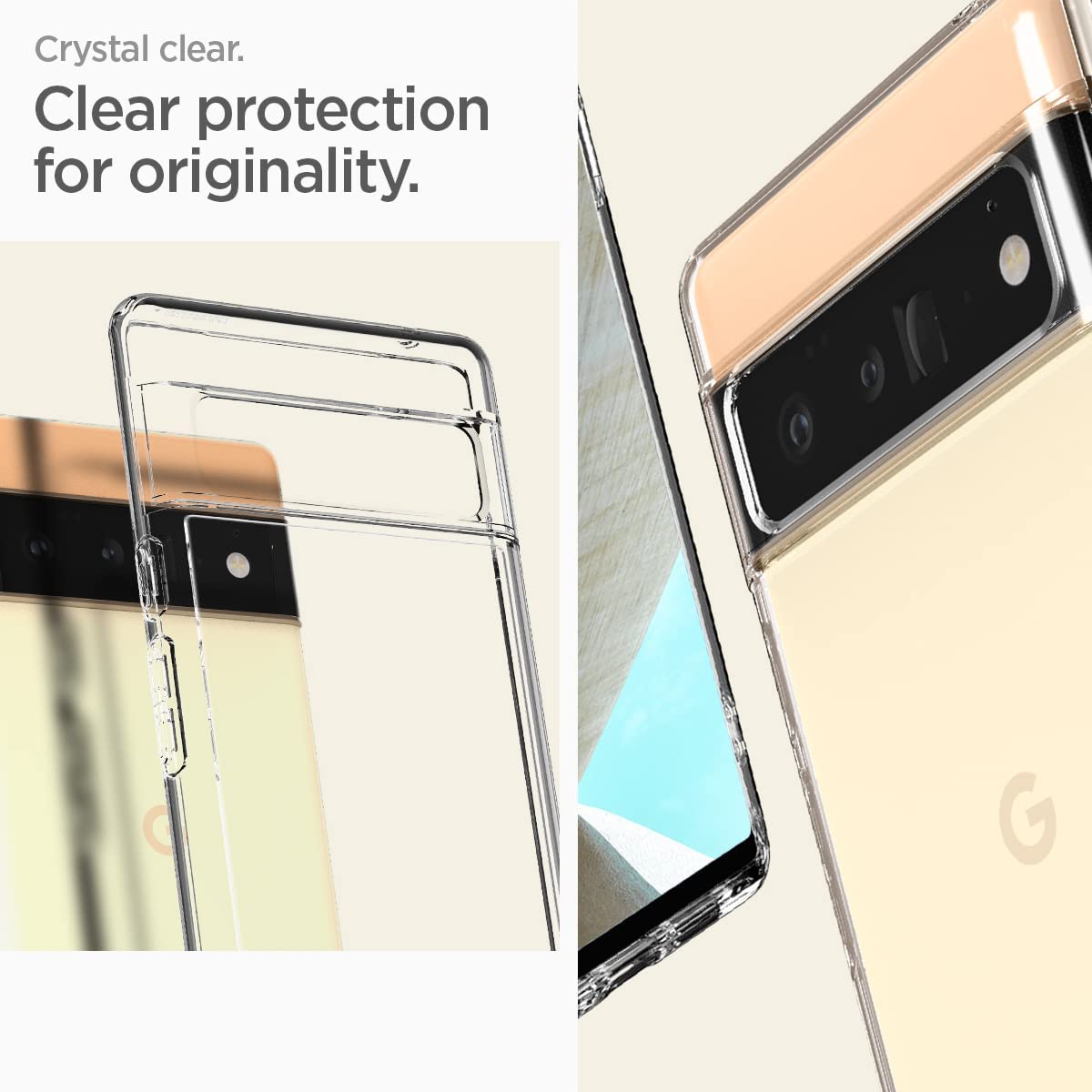 Google Pixel 6 Pro Case Crystal Clear - Slim Protective Phone Cover for Pixel 6 Pro - Shockproof & Scratch Resistant - Perfect for Work, Travel & Everyday Use