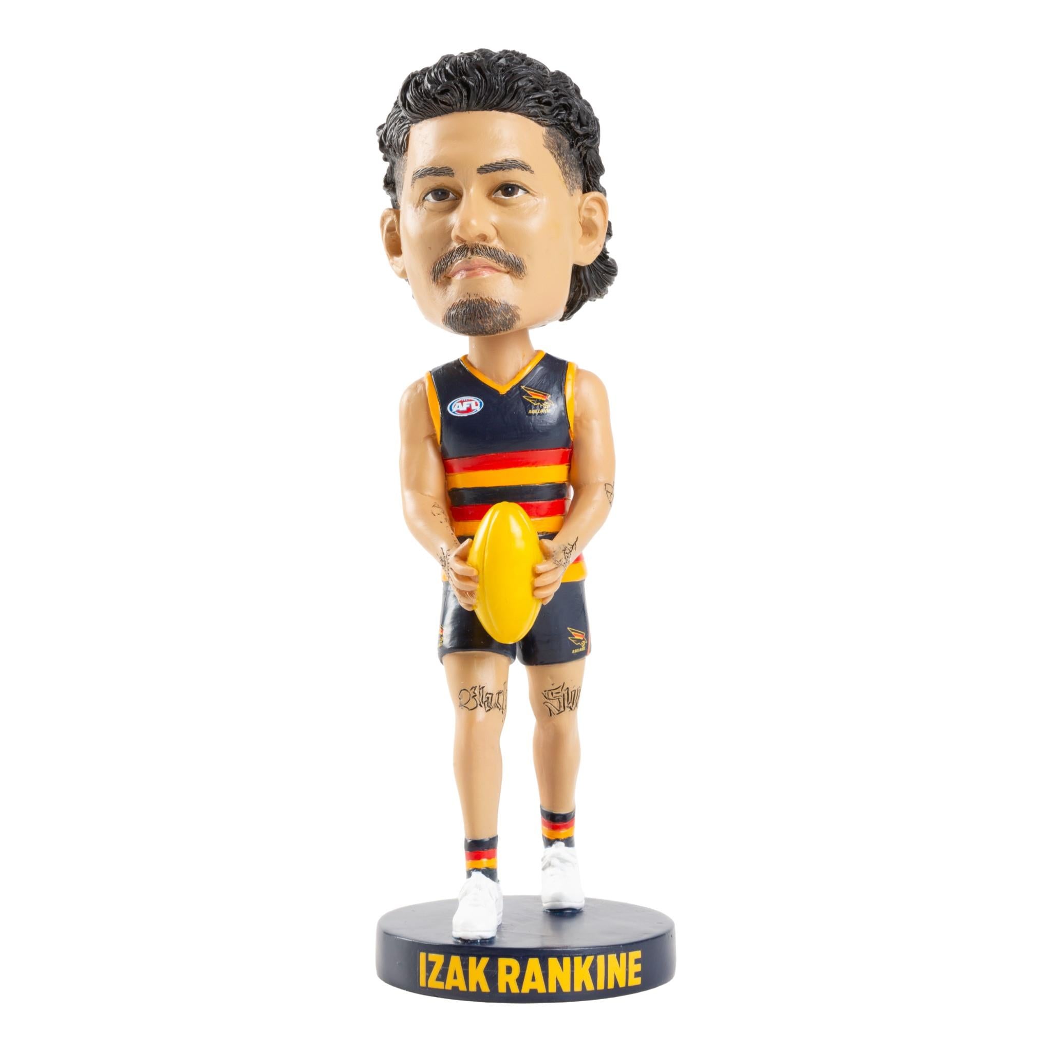 AFL Adelaide Crows Izak Rankine Bobblehead - Official Collectible Figurine for AFL Fans & Sports Memorabilia Collectors - Perfect for Game Day Decor, Man Cave, or Office Display