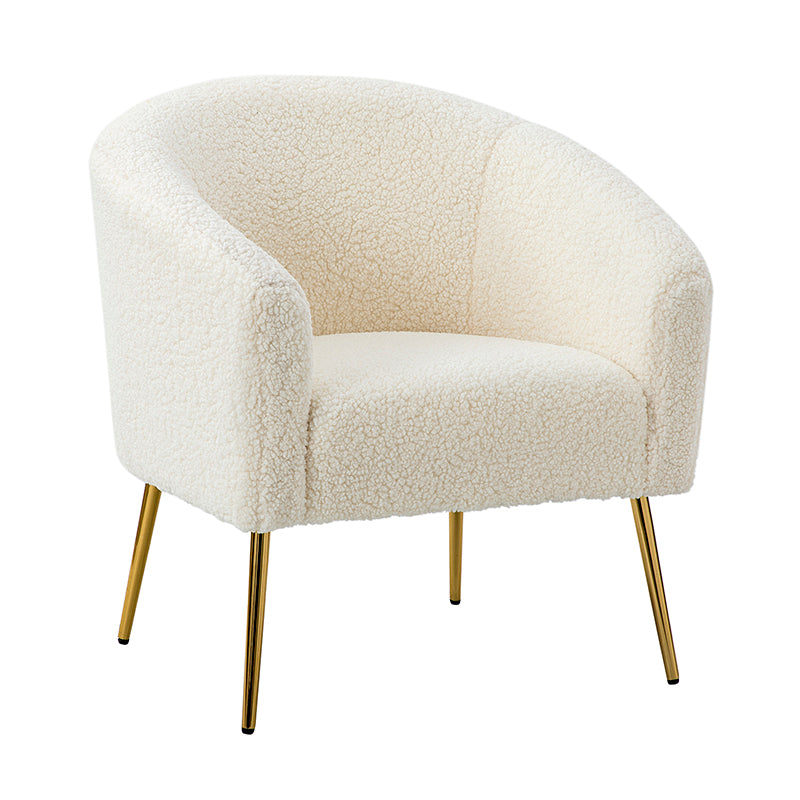Bari Barrel Armchair - Modern Upholstered Accent Chair for Living Room, Bedroom & Office - Comfortable Lounge Seating with Stylish Design