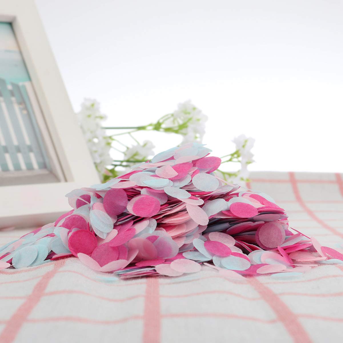 Toddmomy Rose Gold & Blue Confetti Glitter Tissue Decor for Weddings, Birthdays, Parties - Balloons, Roses & Accessories for Party Decorations & Celebrations