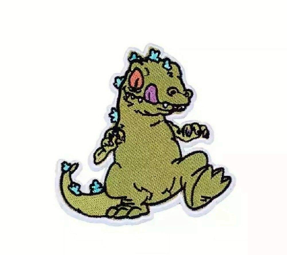 Rugrats TV Series Reptar 4.5 Inch Iron On Patch for Kids - Perfect for Jackets, Backpacks & DIY Clothing Customization