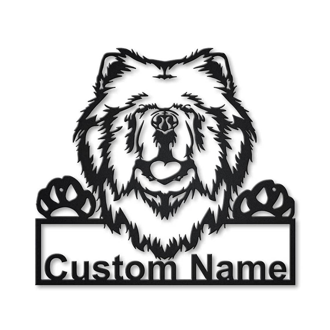 Custom Personalized Chow Chow Dog Metal Sign Art - Unique Pet Gift for Dog Lovers - Perfect for Home Decor, Birthday Present & Funny Animal Lover Gifts