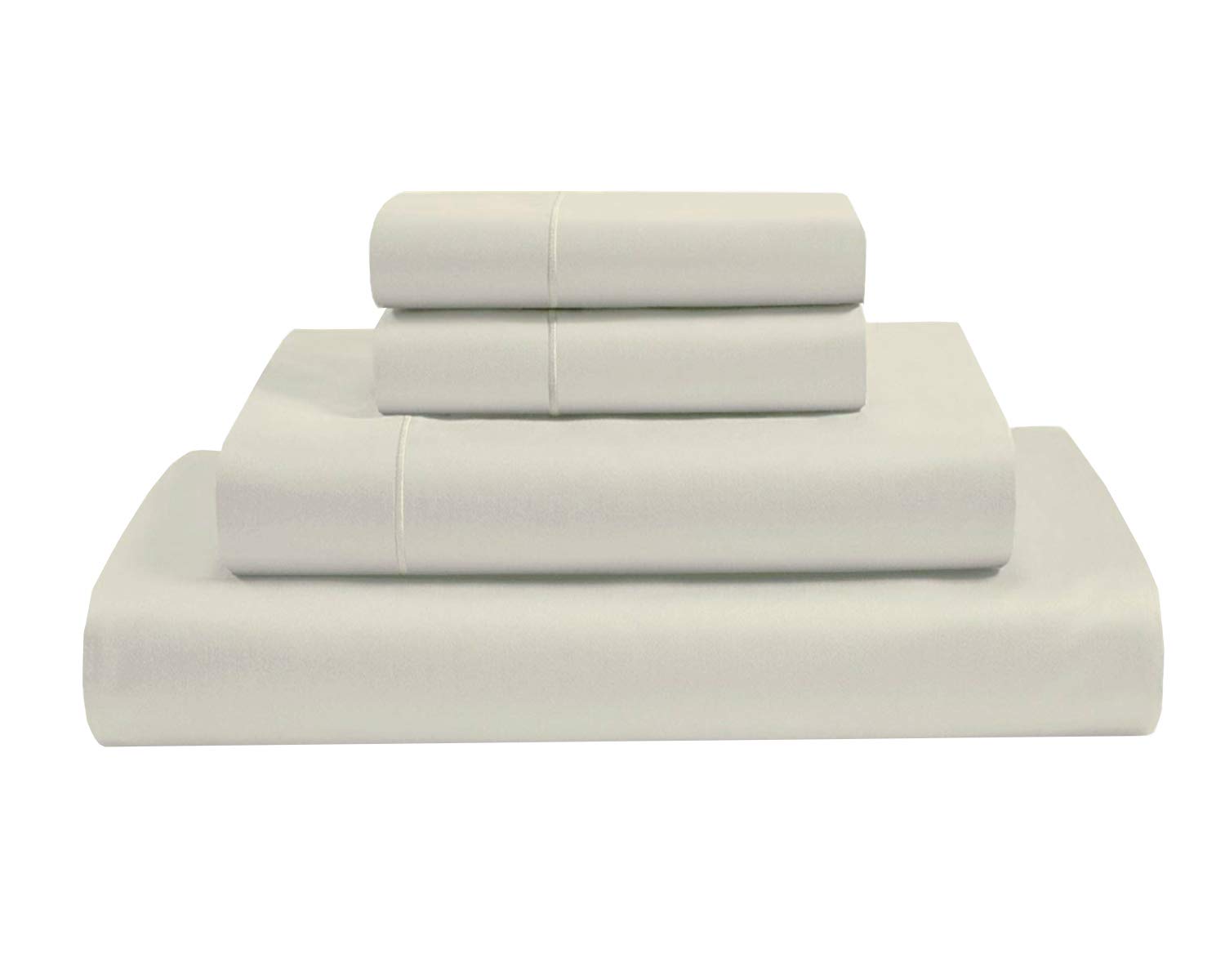 Premium 100% Giza Cotton Split King Sheets Set - 4 Piece Luxury Bedding for Adjustable & Sleep Number Beds (15-18