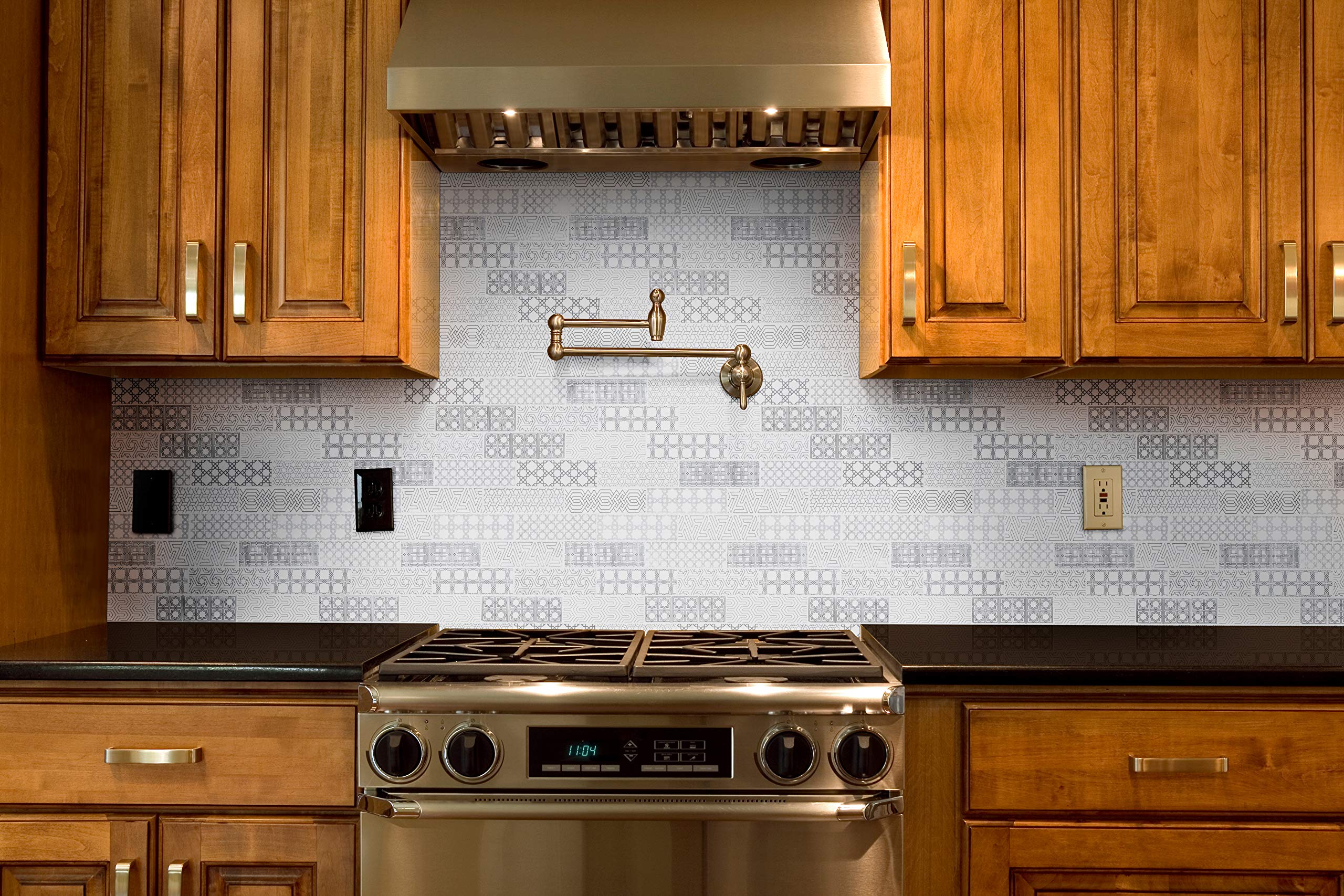 MSI Abani 11.81x11.81 Inch White Marble Subway Tile - 2x6 Inch Mesh-Mounted Mosaic for Kitchen Backsplash, Bathroom Wall & Shower Tile - Waterproof Peel-and-Stick Installation for Home Renovation & Commercial Spaces