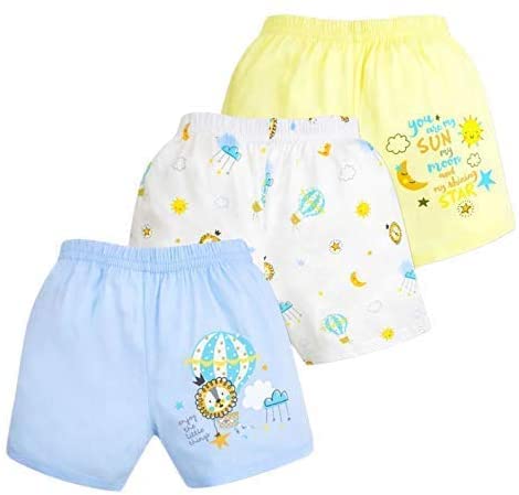 Soft Cotton Toddler Baby Boy Shorts - 3-Pack Knit Shorts for Boys (Kindness Collection) | Perfect for Playtime, Daycare & Summer Outfits