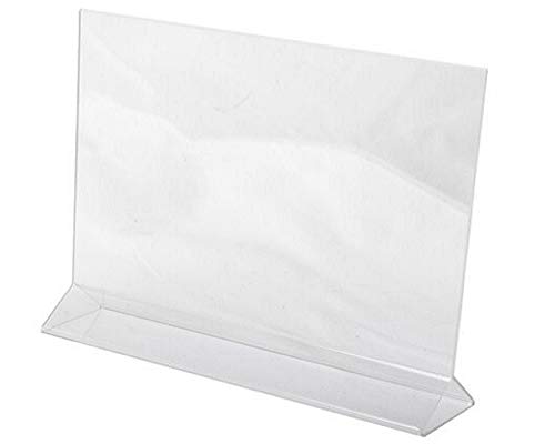 11 x 8.5 Clear Acrylic Sign Holder - Top Loading Paper Display Stand for Office, Restaurant & Retail (12 Pack) - Perfect for Menu Boards, Price Tags & Promotional Displays