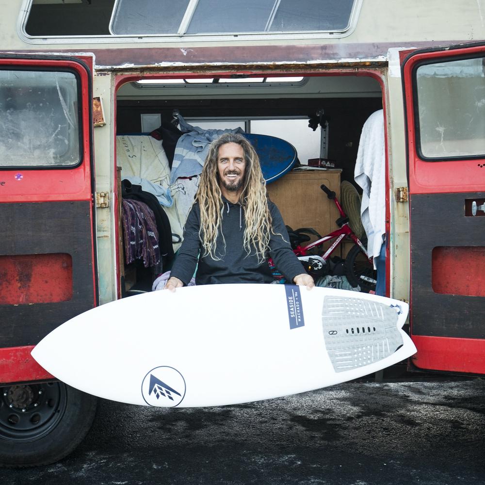 Machado Seaside 5'6 Surfboard - Helium White FCS2 Fin System - Perfect for Small Waves & Beach Breaks